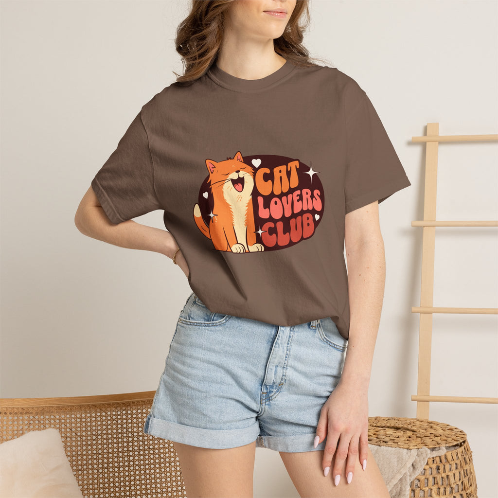 Cat Lovers Club T-Shirt — Cute Retro Cat Graphic Tee