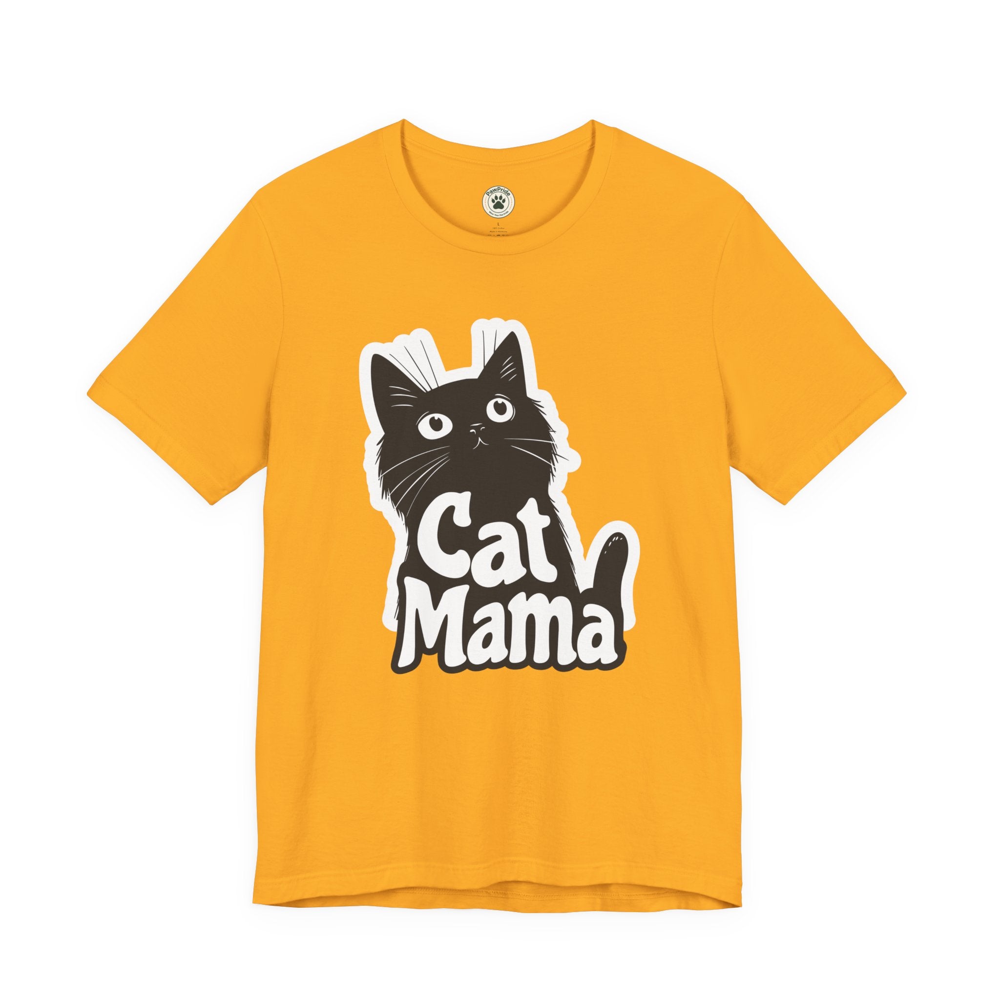 Cat Mama T-Shirt – Cute Black Cat Graphic Tee for Cat Lovers