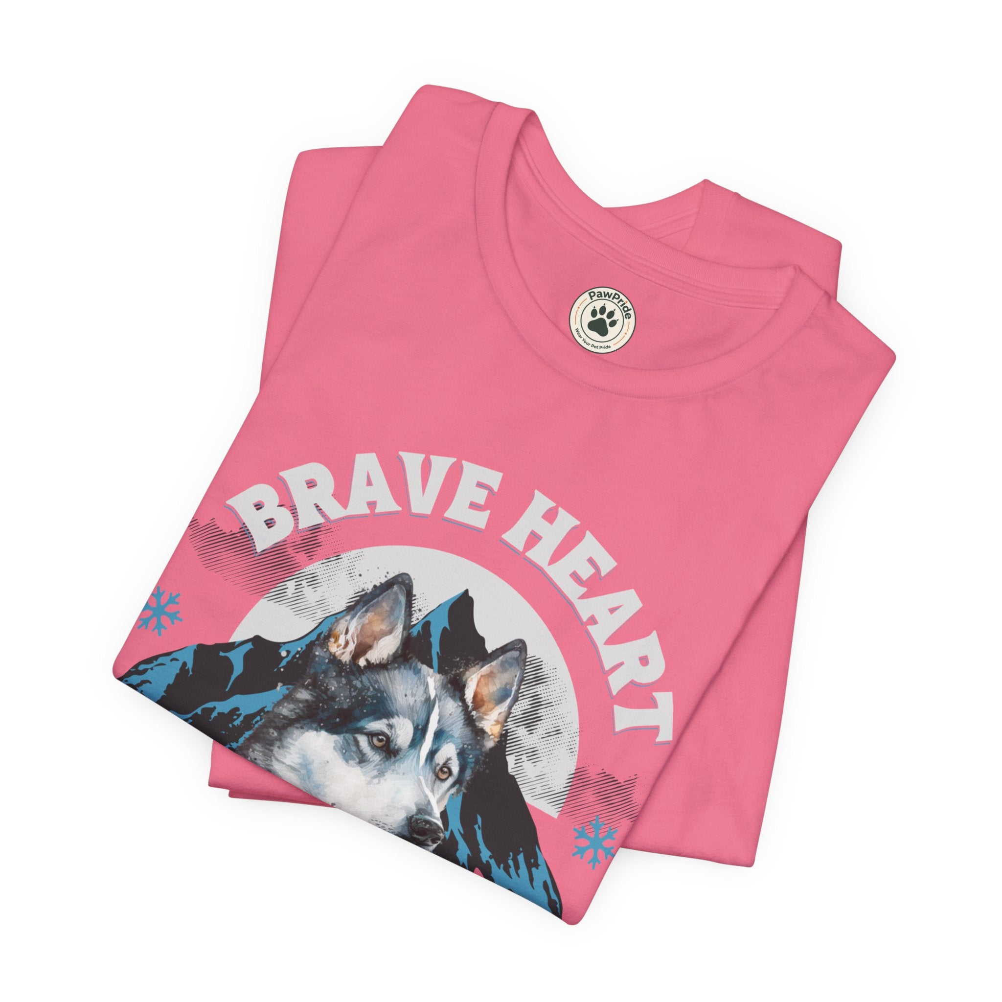 Husky T-Shirt "Brave Heart Loyal Soul" – Wildlife Mountain Graphic Tee