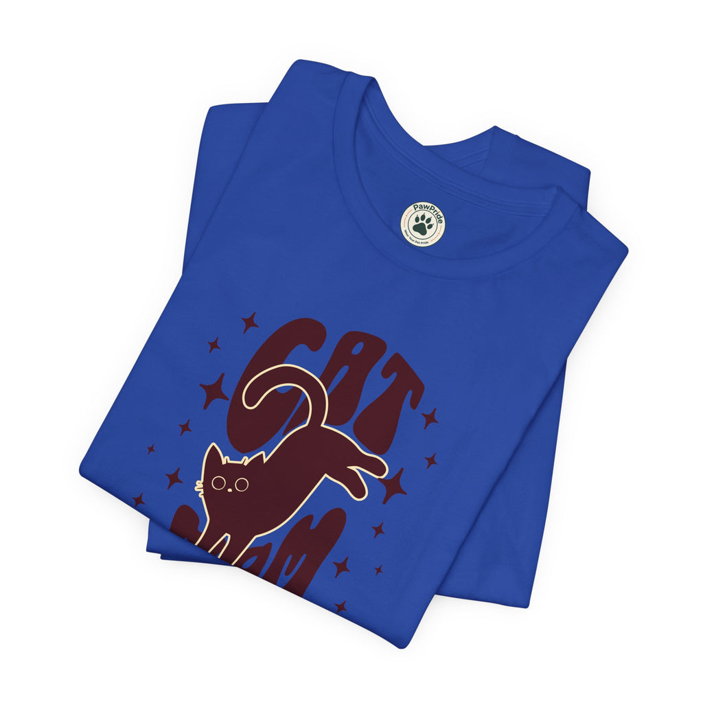 Cat Mom Retro Graphic Tee — "Cat Mom" Vintage Cat Lover T‑Shirt
