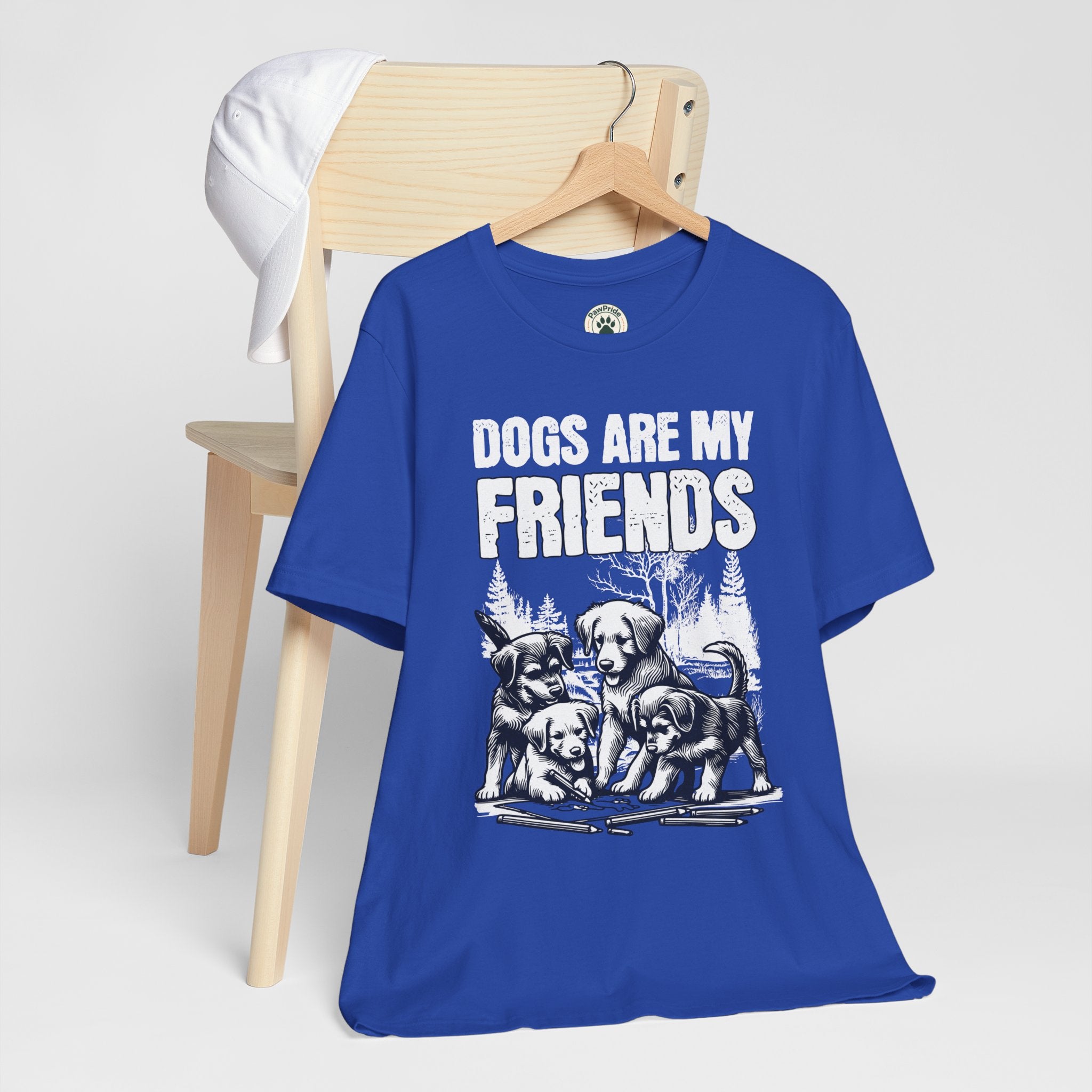 Dogs Are My Friends T-Shirt — Cute Puppy Graphic Tee for Dog Lovers