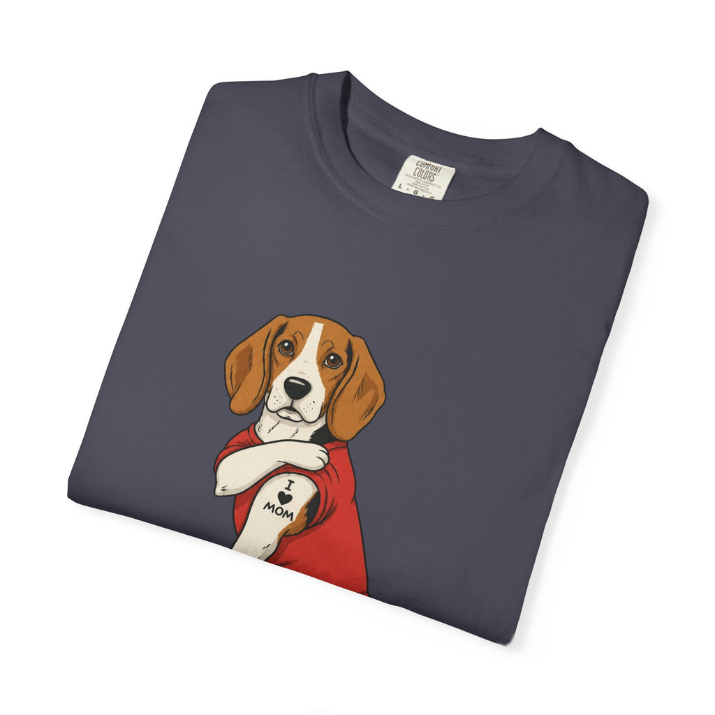 Beagle With Tattoo Graphic T-Shirt — Cute Retro Dog Tee