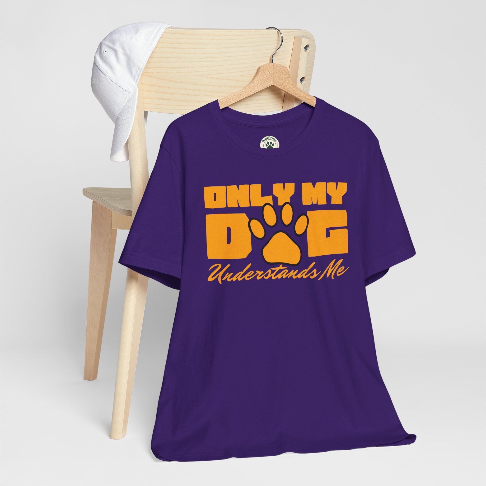 Dog Lover T‑Shirt — "Only My Dog Understands Me" Paw Print Tee