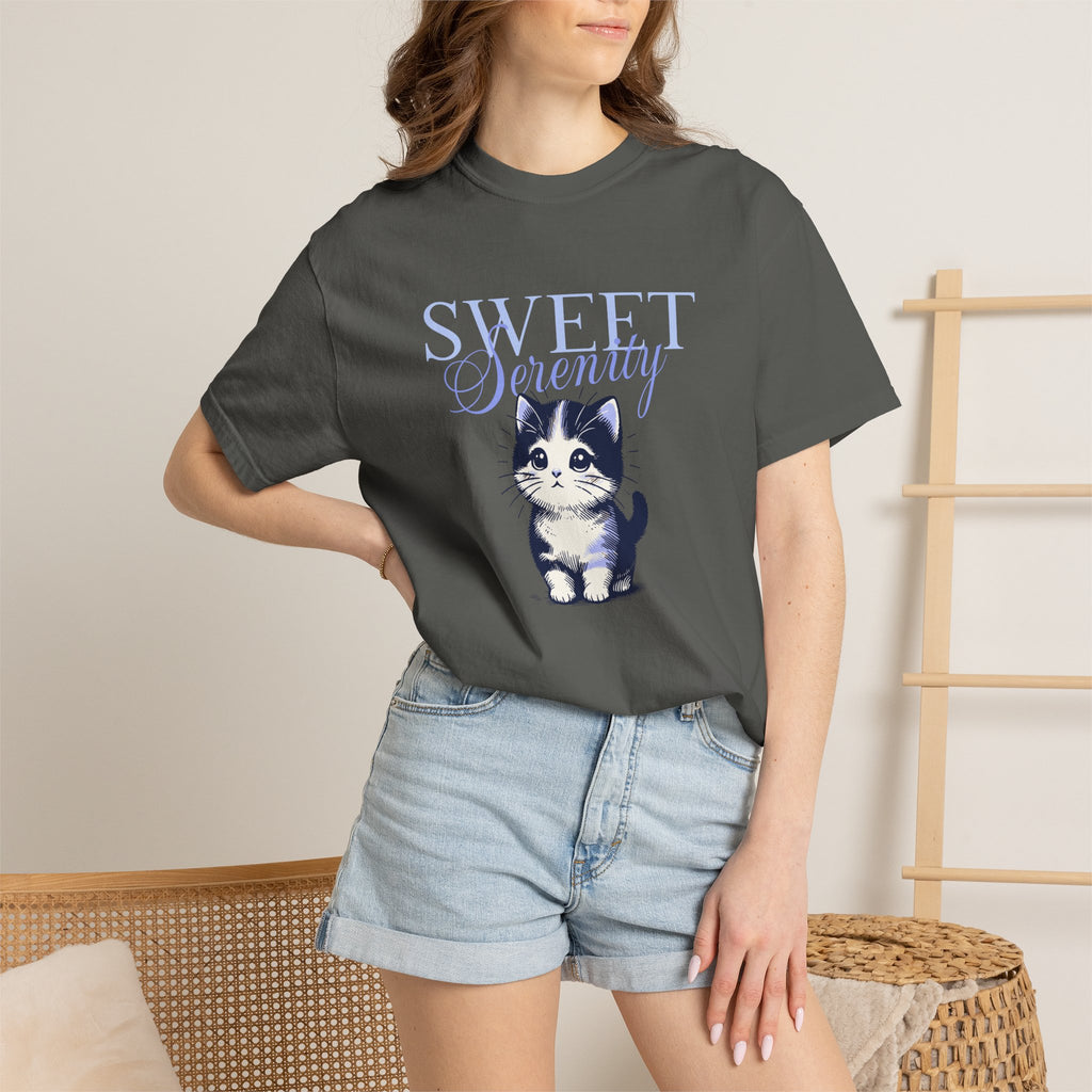 Sweet Scently Cat T‑Shirt — Cute Vintage Kitten Graphic Tee