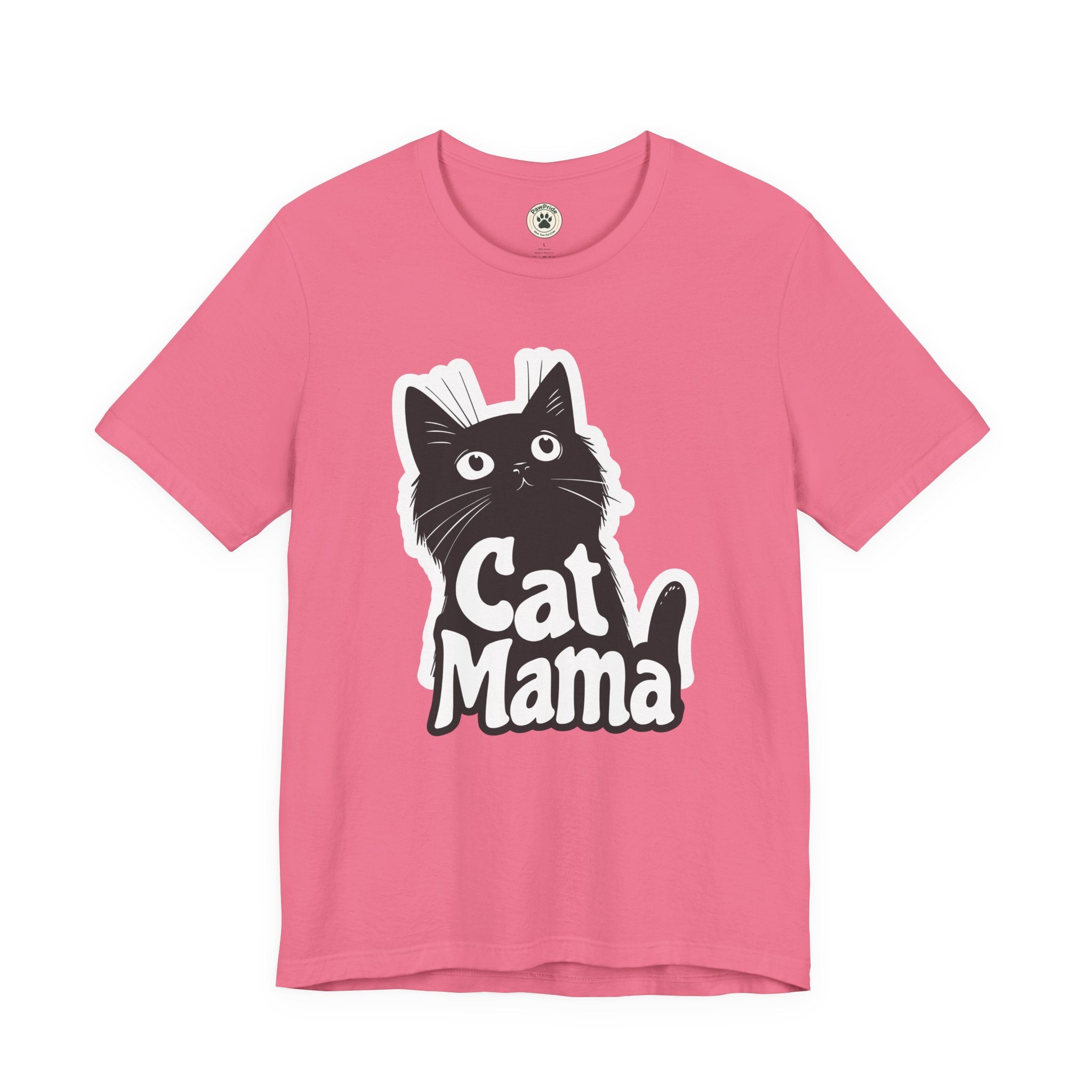 Cat Mama T-Shirt – Cute Black Cat Graphic Tee for Cat Lovers