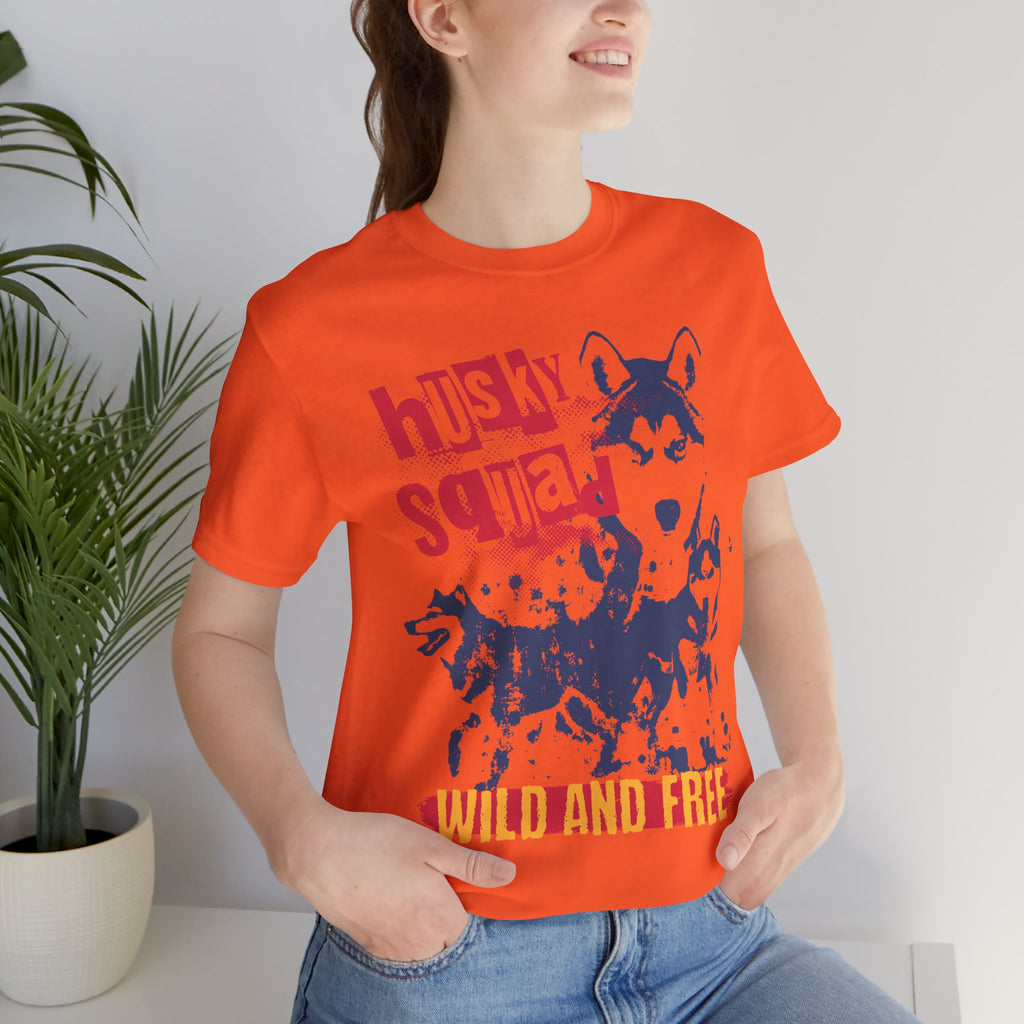 Husky Squad Tee — Wild and Free Siberian Husky Graphic T-Shirt