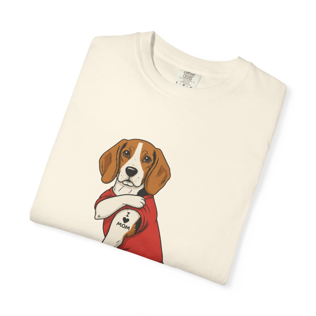 Beagle With Tattoo Graphic T-Shirt — Cute Retro Dog Tee