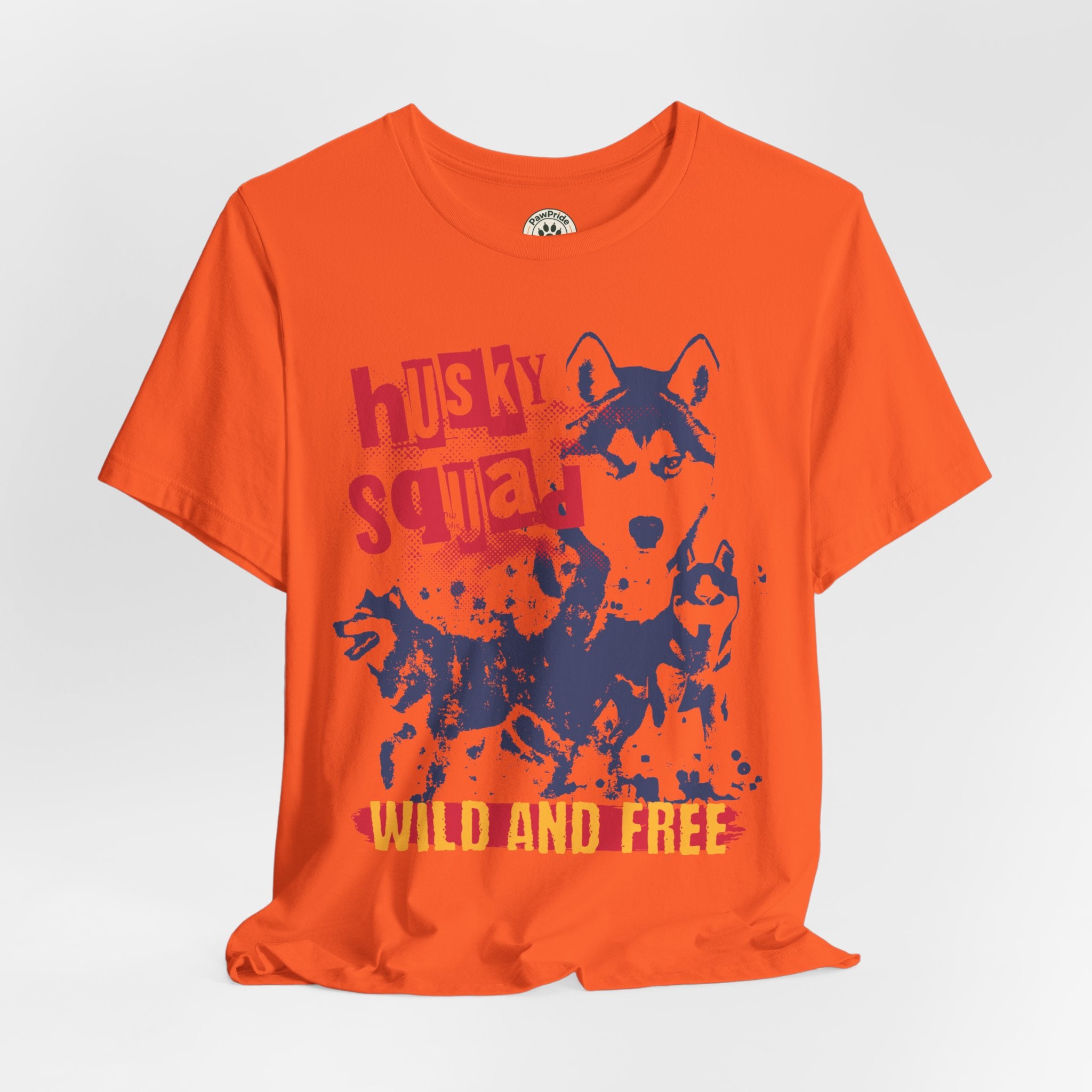 Husky Squad Tee — Wild and Free Siberian Husky Graphic T-Shirt