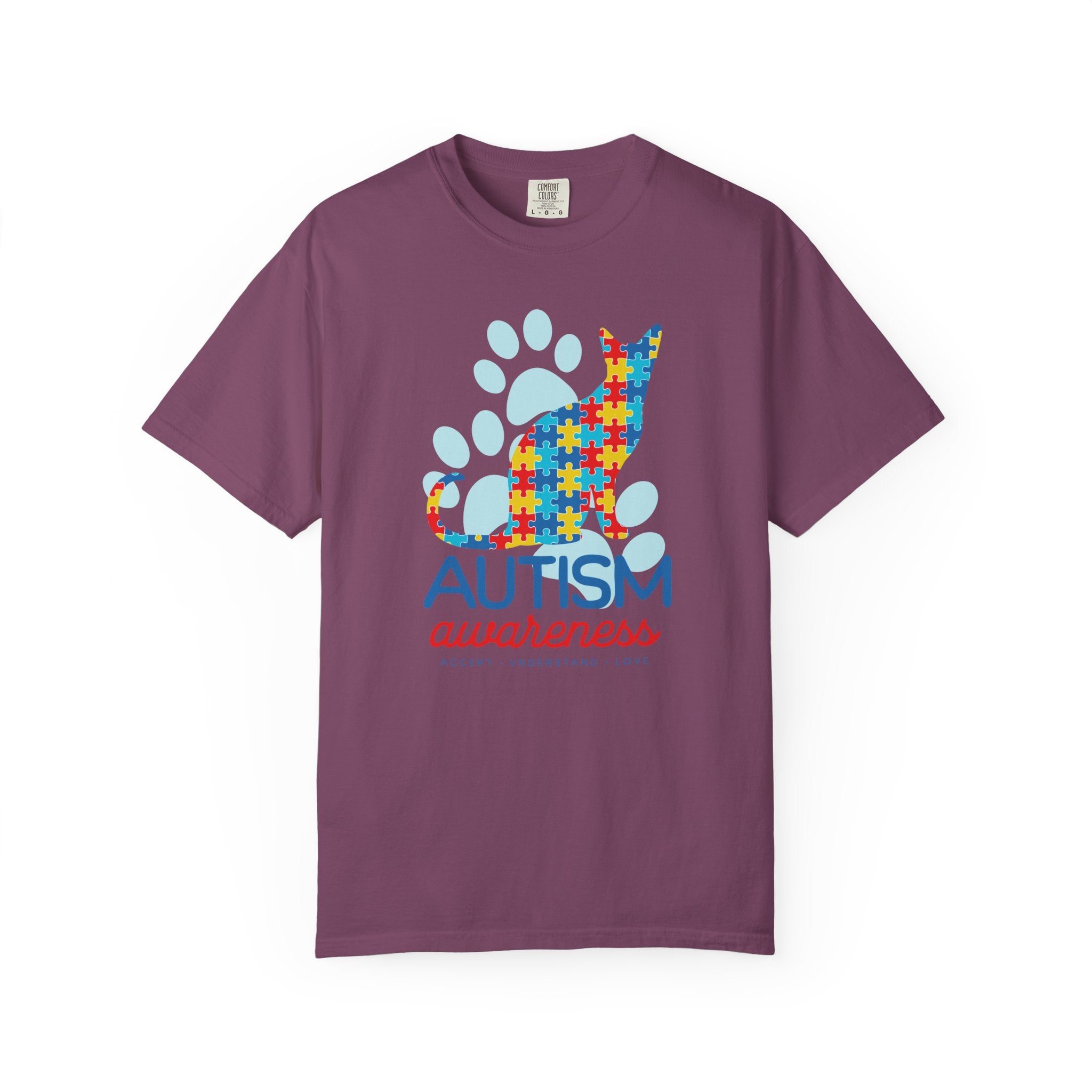 Autism Awareness Puzzle Cat T-Shirt — Support & Awareness Tee