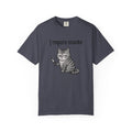 I Require Snacks Cat T‑Shirt — Cute Grumpy Kitty Graphic Tee