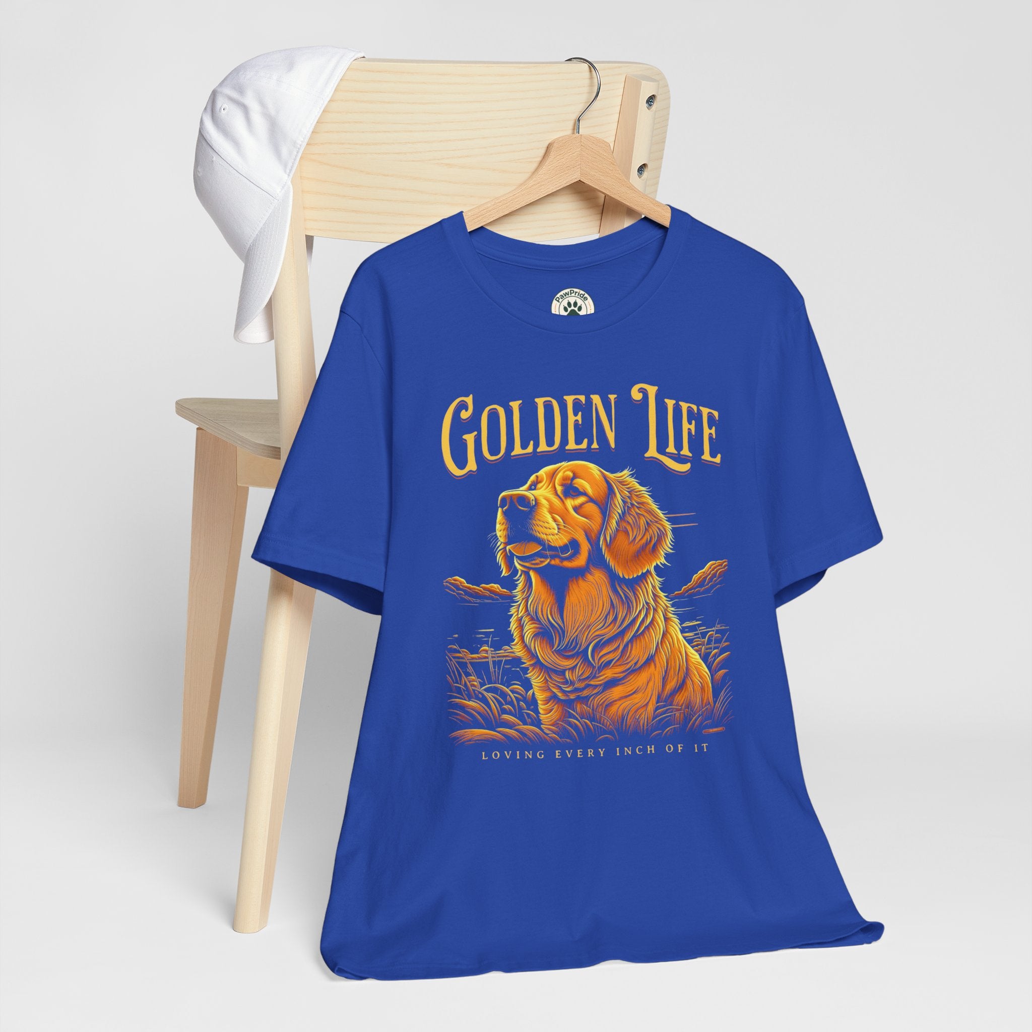 Golden Life Golden Retriever T-Shirt — "Golden Life" Graphic Tee for Dog Lovers
