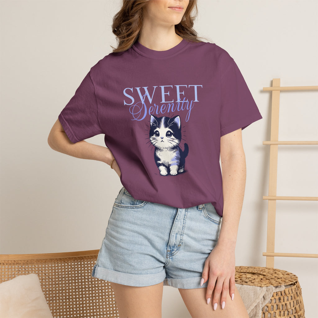 Sweet Scently Cat T‑Shirt — Cute Vintage Kitten Graphic Tee