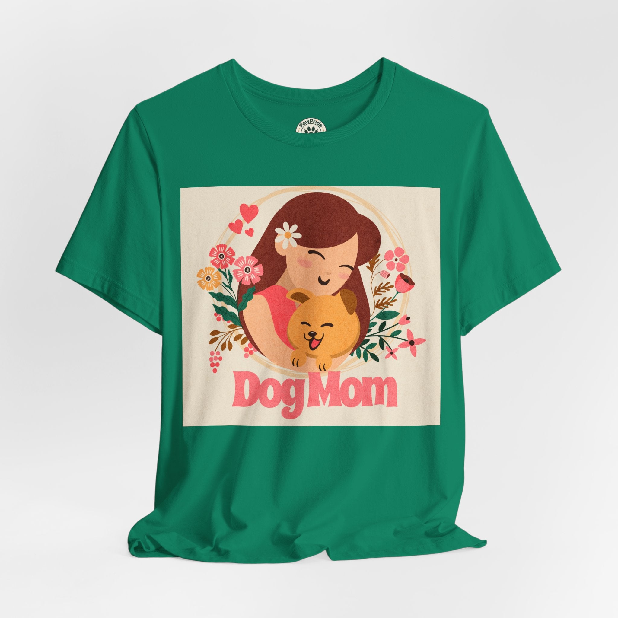 Dog Mom T-Shirt — Cute Floral Dog Mom Tee