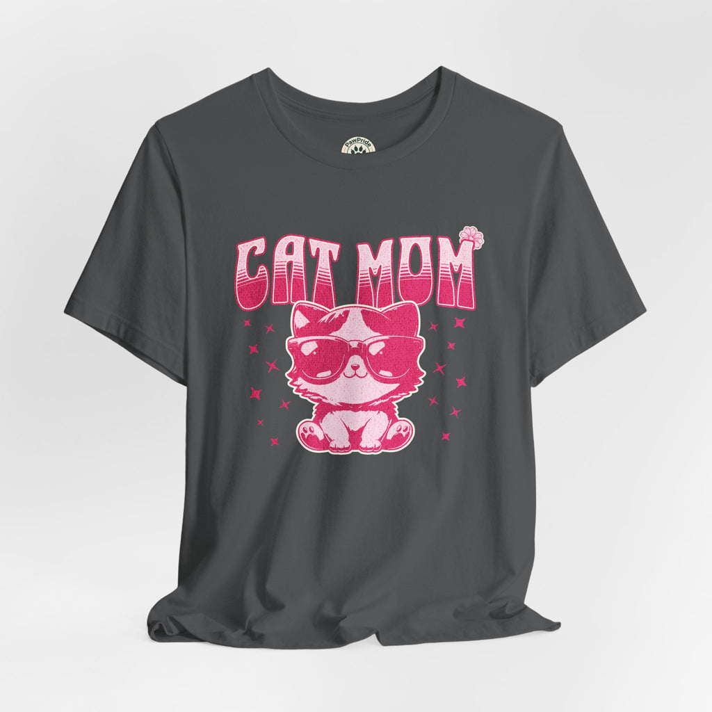 Cat Mom T-Shirt — Pink Cute Cat Graphic Tee