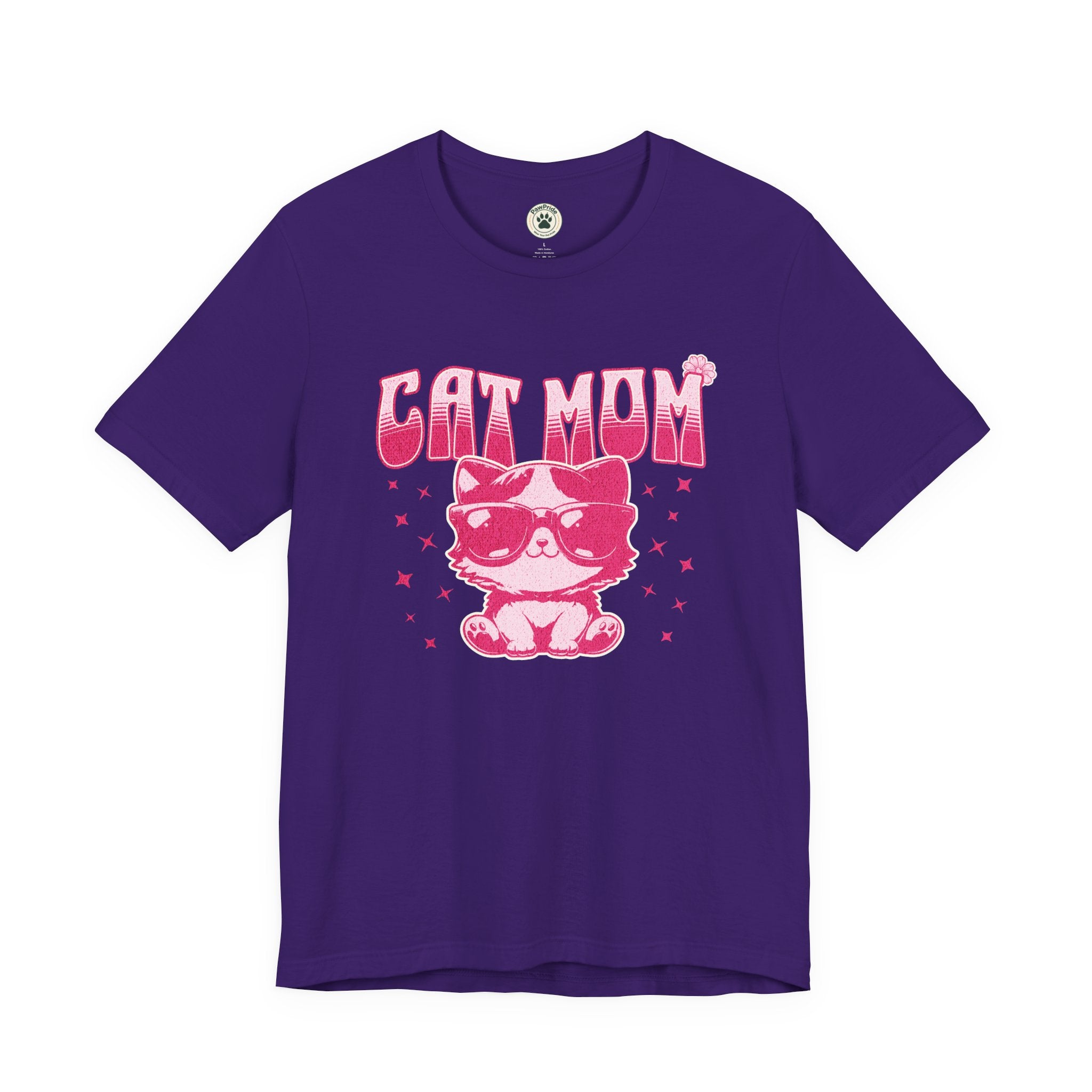 Cat Mom T-Shirt — Pink Cute Cat Graphic Tee