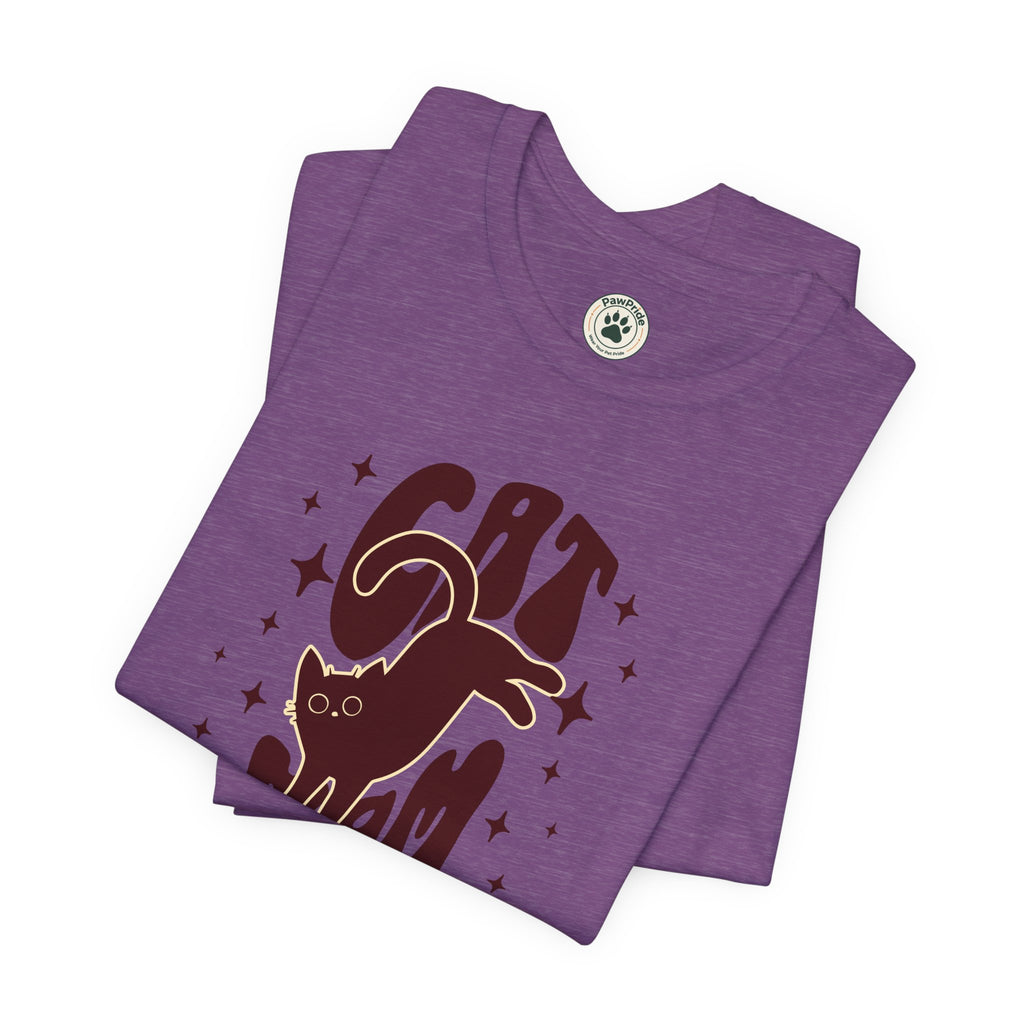 Cat Mom Retro Graphic Tee — "Cat Mom" Vintage Cat Lover T‑Shirt