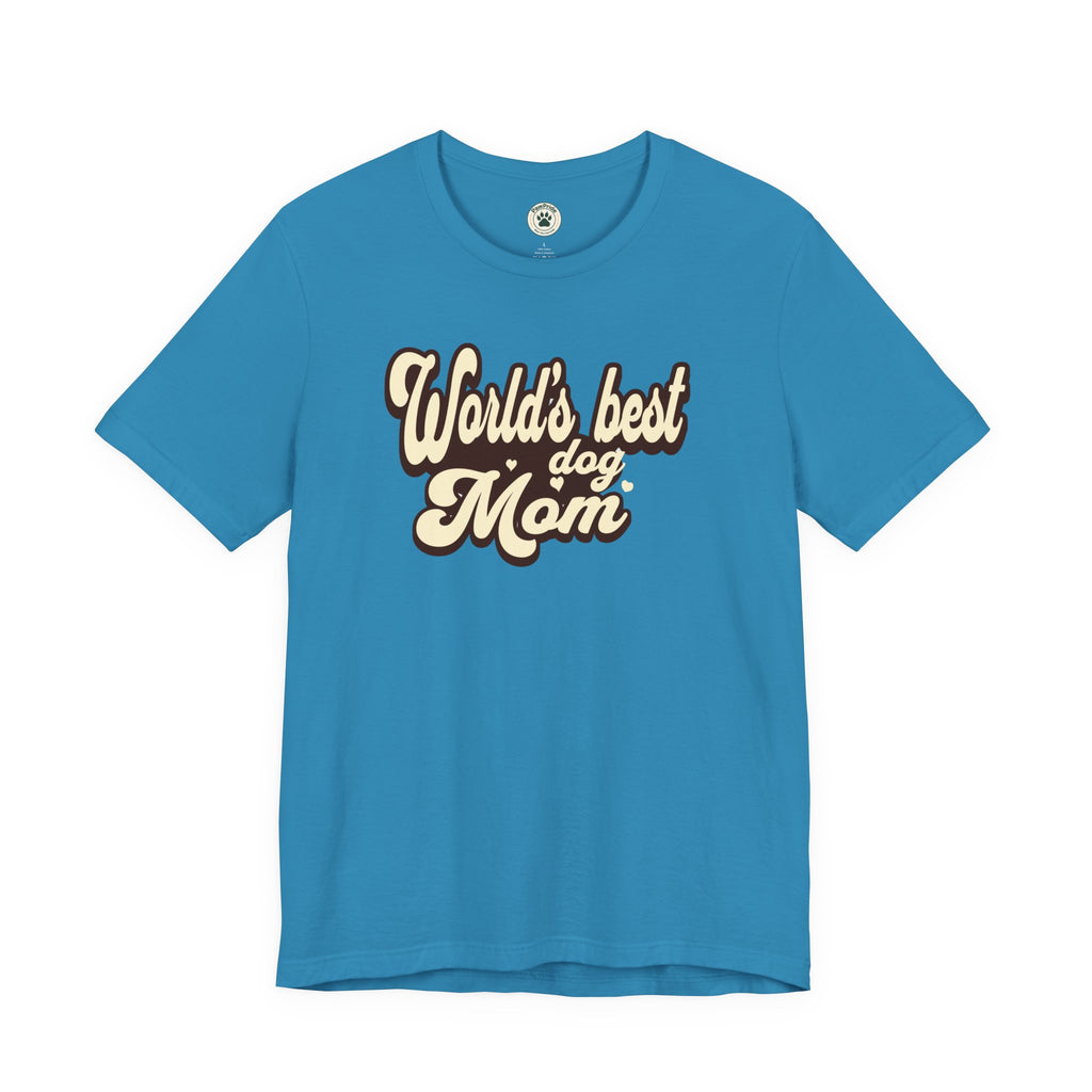 World's Best Dog Mom T-Shirt — Retro Script Pet Mom Tee