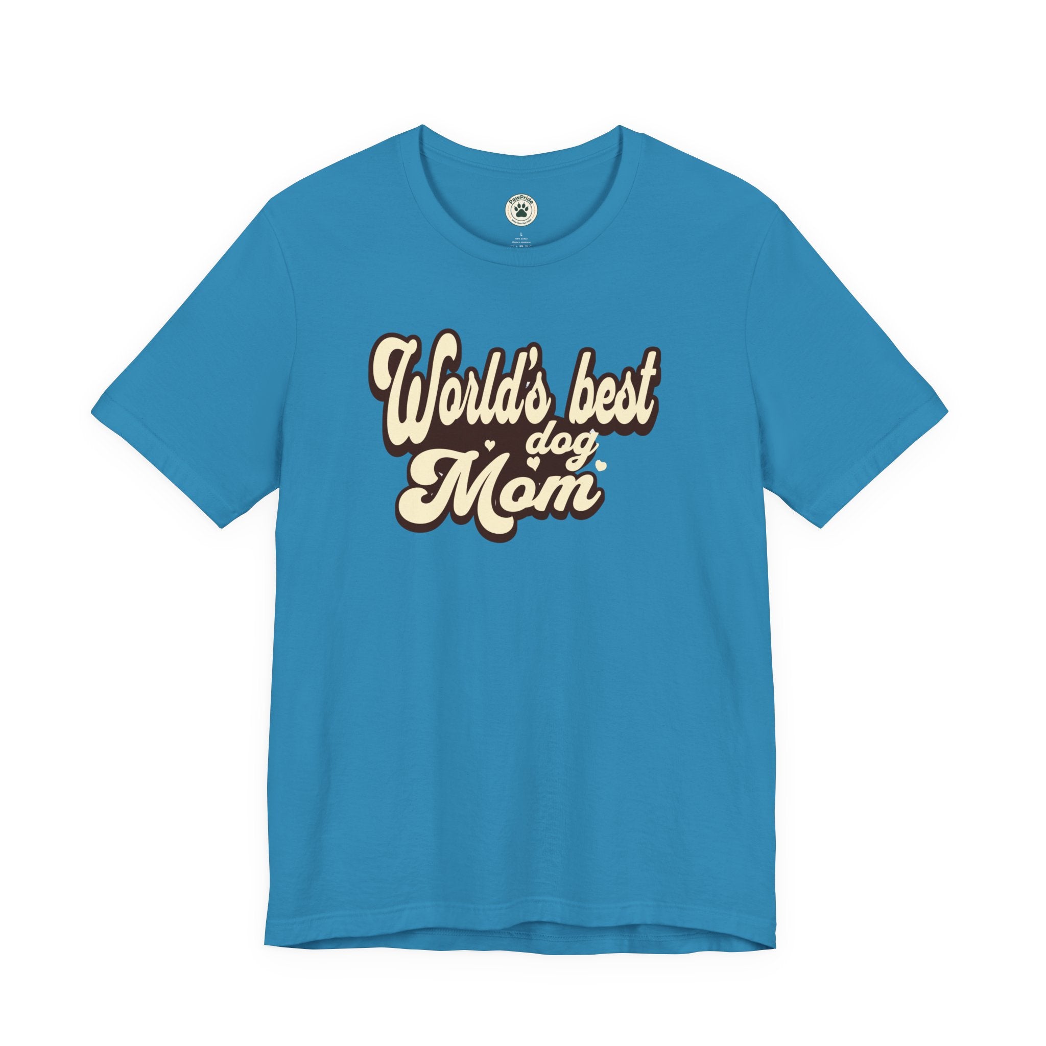 World's Best Dog Mom T-Shirt — Retro Script Pet Mom Tee