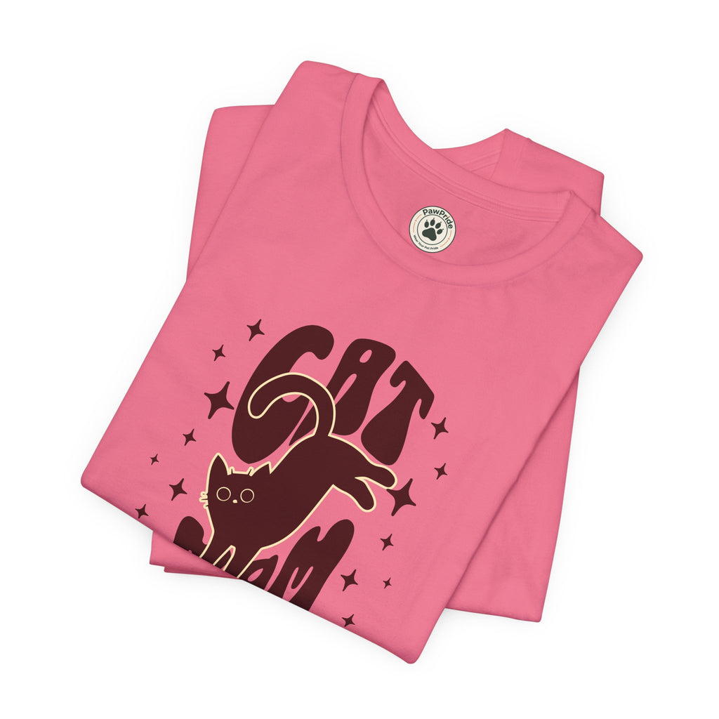 Cat Mom Retro Graphic Tee — "Cat Mom" Vintage Cat Lover T‑Shirt