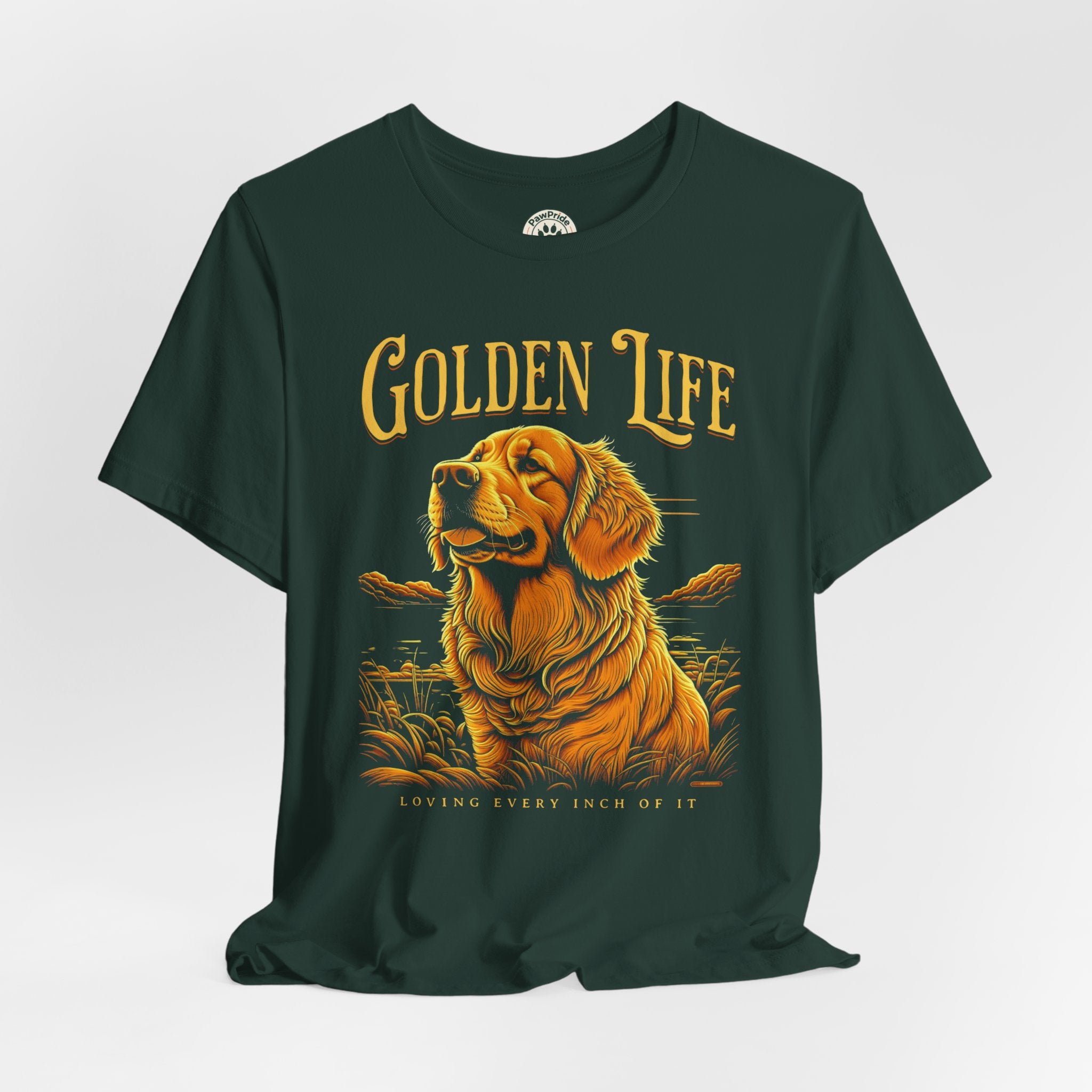 Golden Life Golden Retriever T-Shirt — "Golden Life" Graphic Tee for Dog Lovers