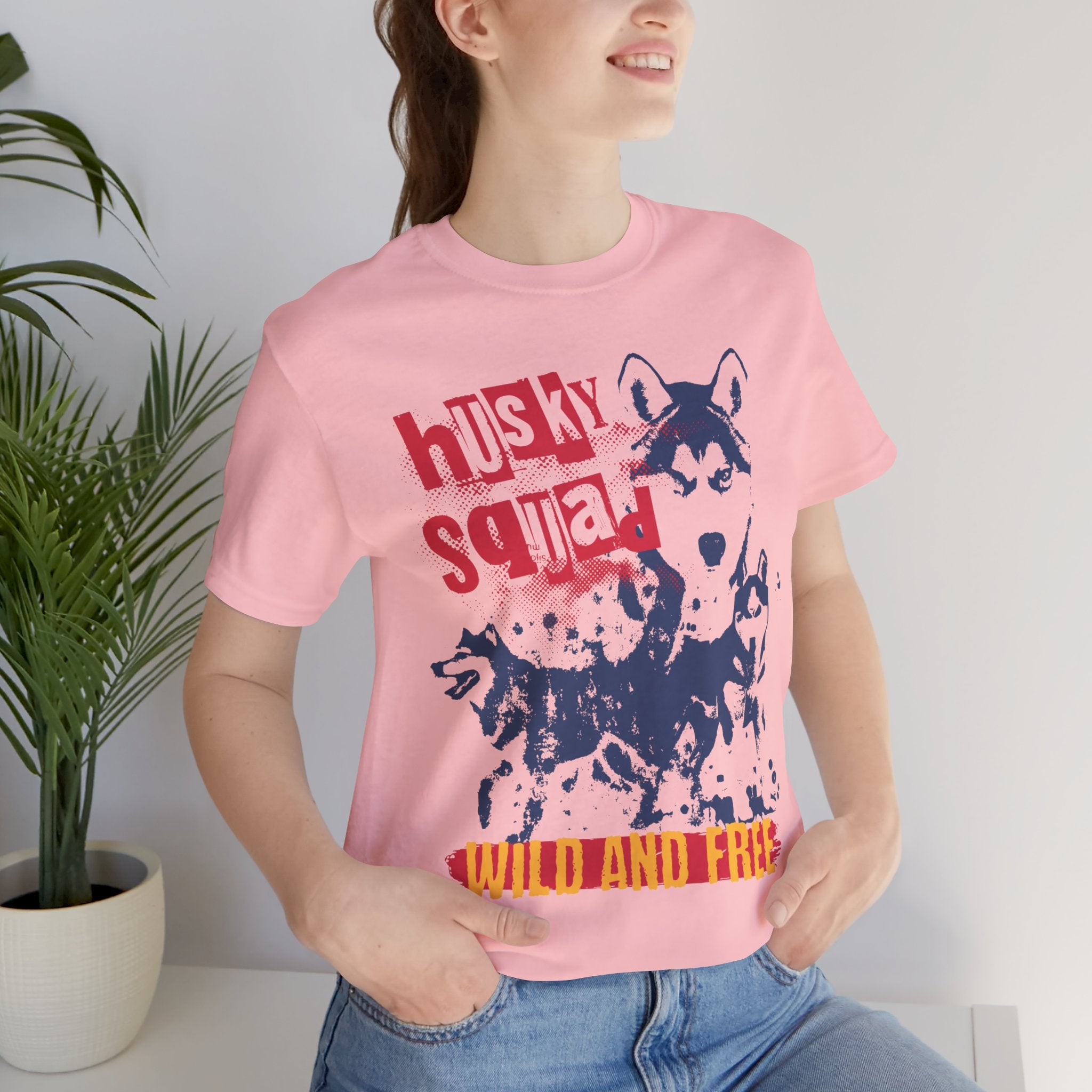 Husky Squad Tee — Wild and Free Siberian Husky Graphic T-Shirt