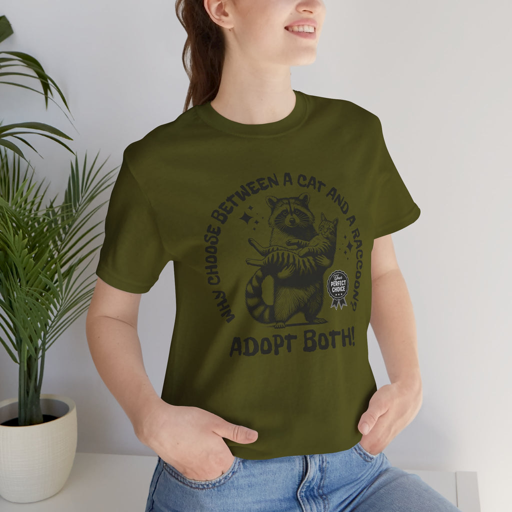Adopt Both! Raccoon & Cat Rescue T-Shirt