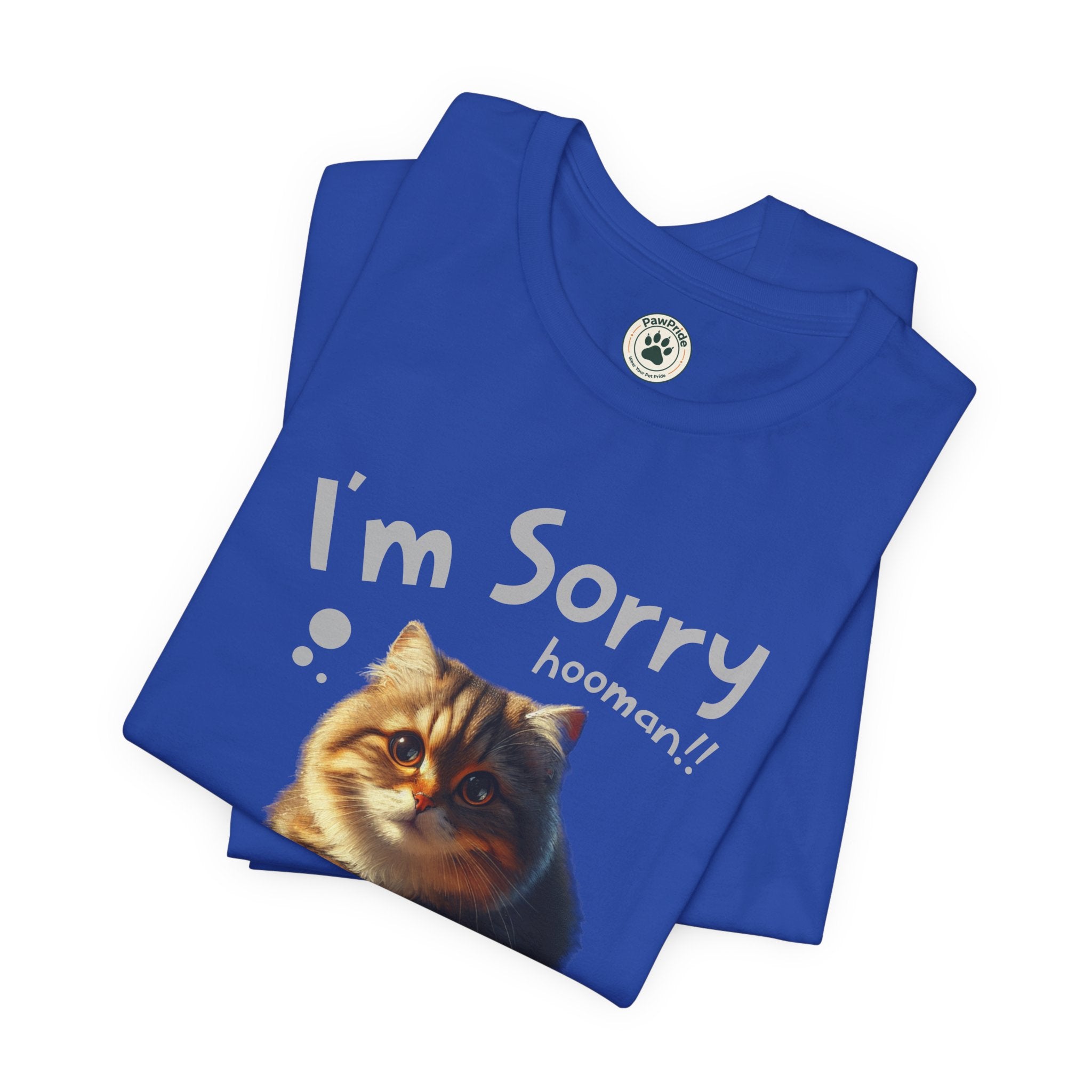 Sorry Kitten T‑Shirt – Cute Apology Cat Tee (‘I’m Sorry hooman!! I know I messed up, but I love you very much’)