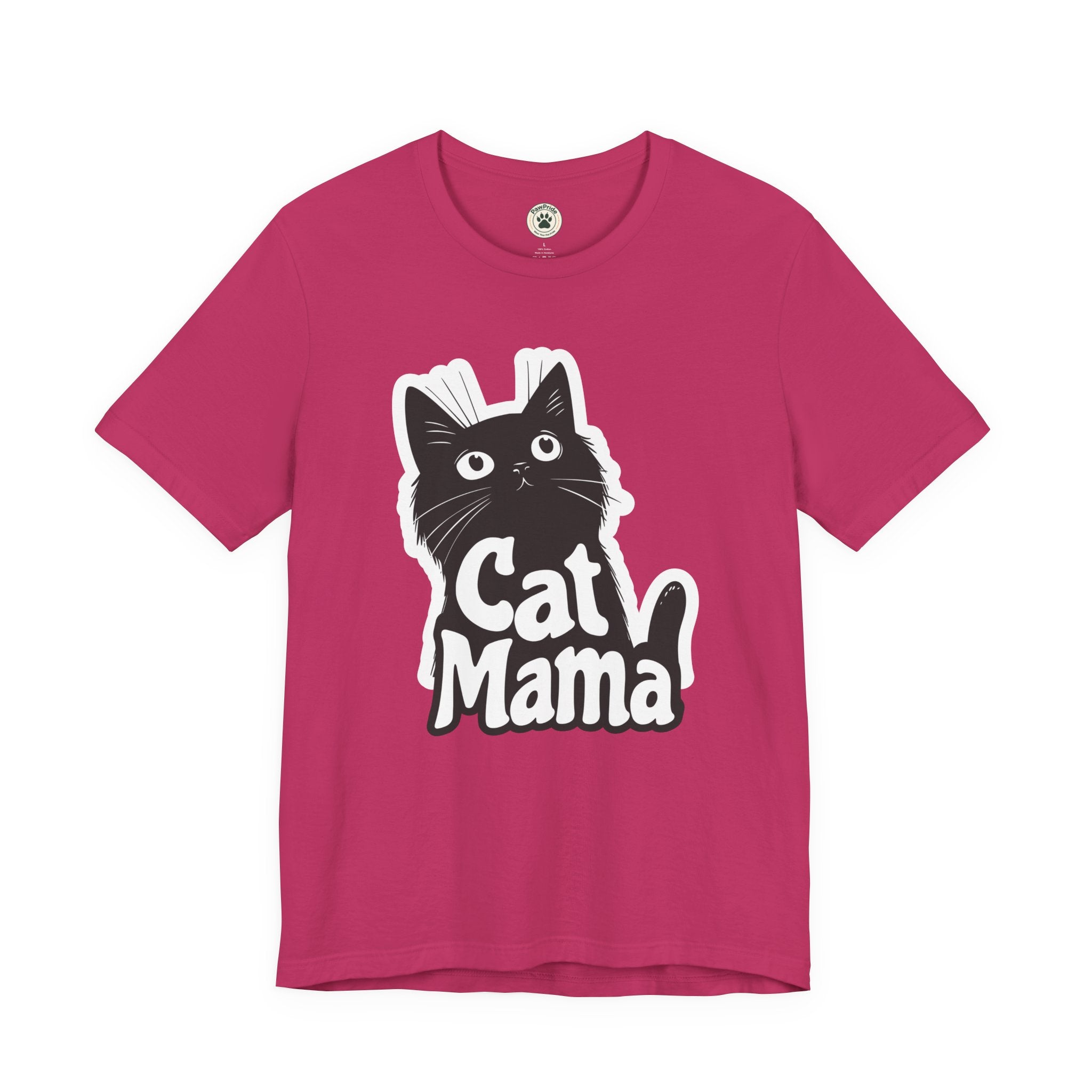 Cat Mama T-Shirt – Cute Black Cat Graphic Tee for Cat Lovers