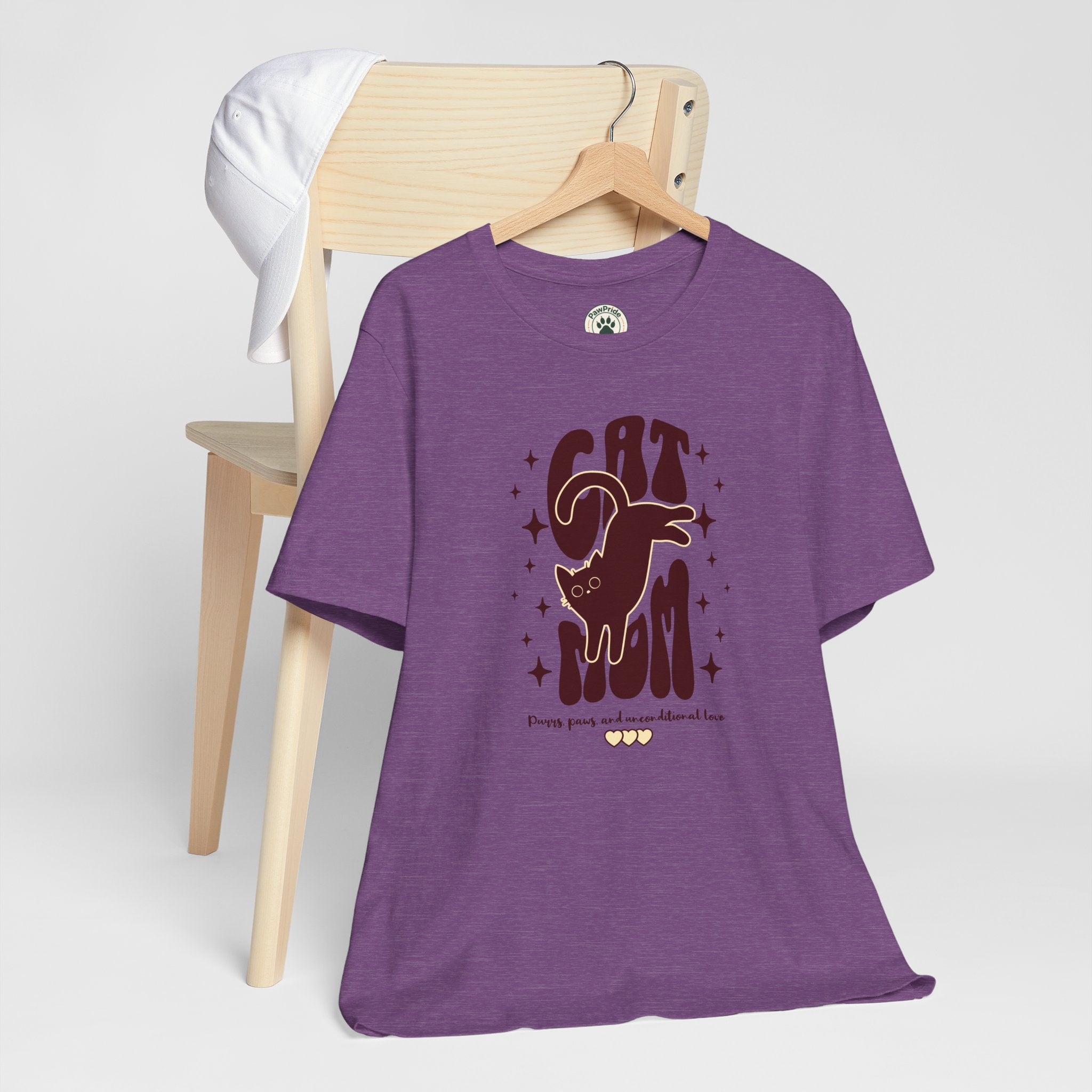 Cat Mom Retro Graphic Tee — "Cat Mom" Vintage Cat Lover T‑Shirt