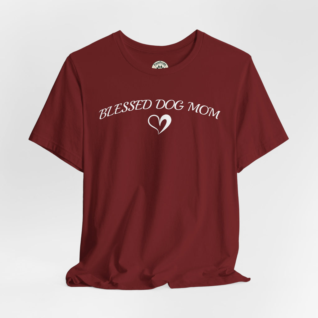 Blessed Dog Mom T-Shirt — Women’s Dog Lover Tee with Heart