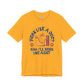Cat Humor T-Shirt — “Work Like a Dog? Nah, I’ll Work Like a Cat” Graphic Tee