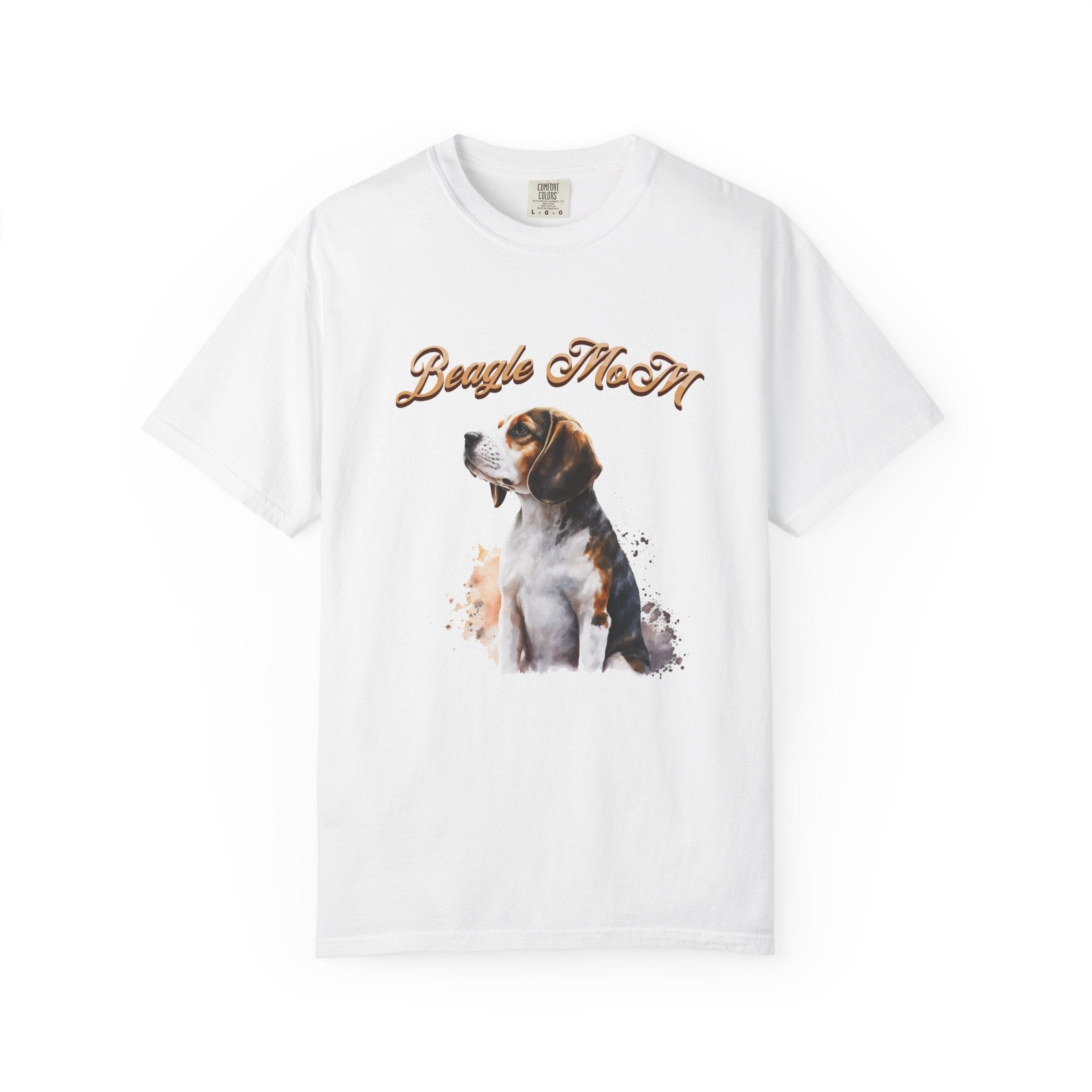 Beagle Mom T-Shirt — Watercolor Beagle Dog Tee for Dog Lovers