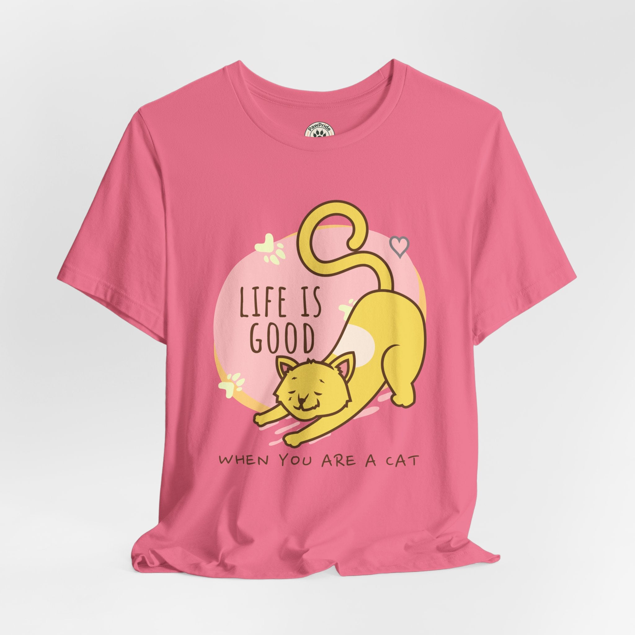 Life Is Good When You Are a Cat T-Shirt — Cute Cat Graphic Tee