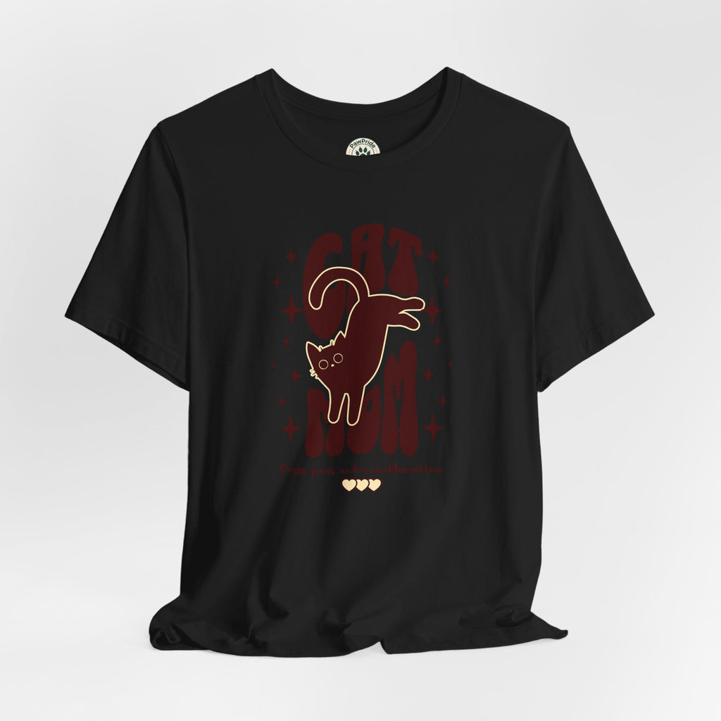 Cat Mom Retro Graphic Tee — "Cat Mom" Vintage Cat Lover T‑Shirt