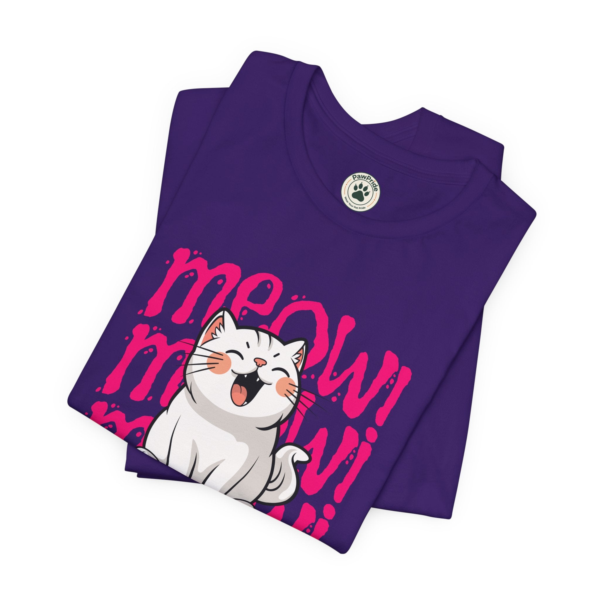 Meow Cat Graphic Tee — Cute Kawaii Cat "MEOW!" Shirt