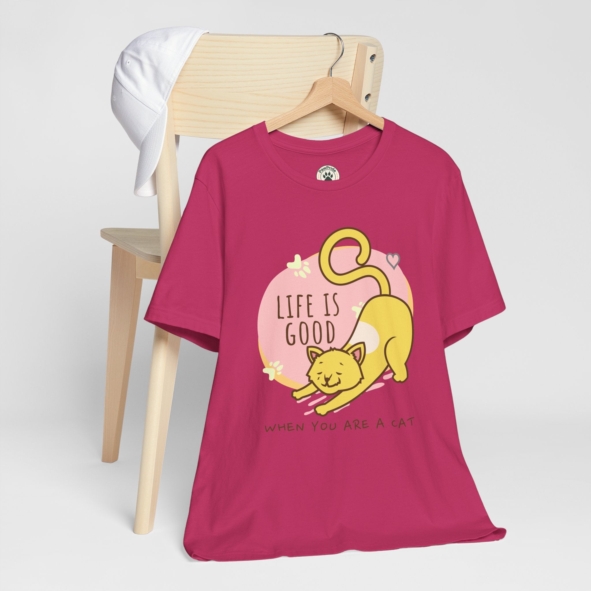 Life Is Good When You Are a Cat T-Shirt — Cute Cat Graphic Tee