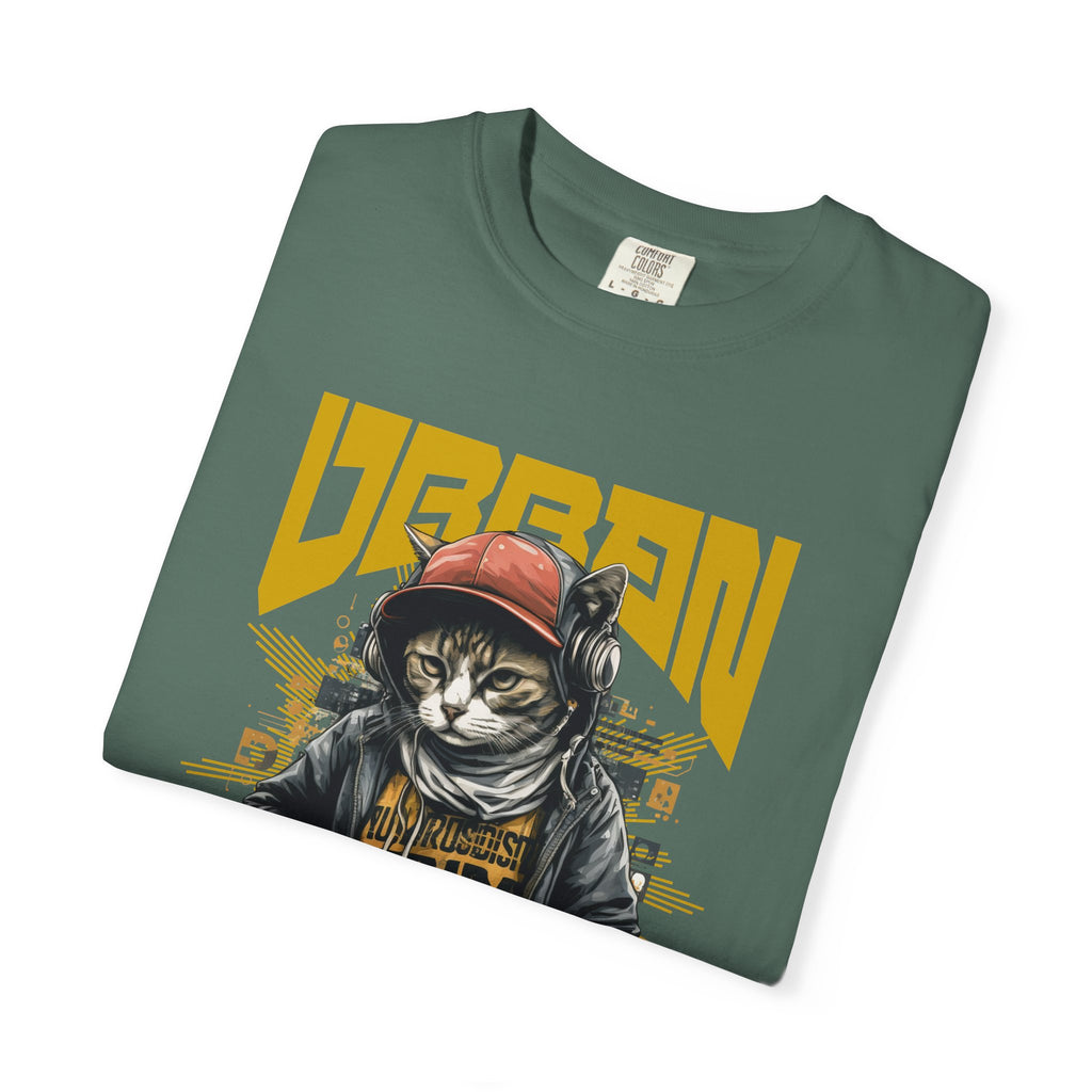 Urban Cat T-Shirt — Retro Streetwear Graphic Tee with Cool Cat Design