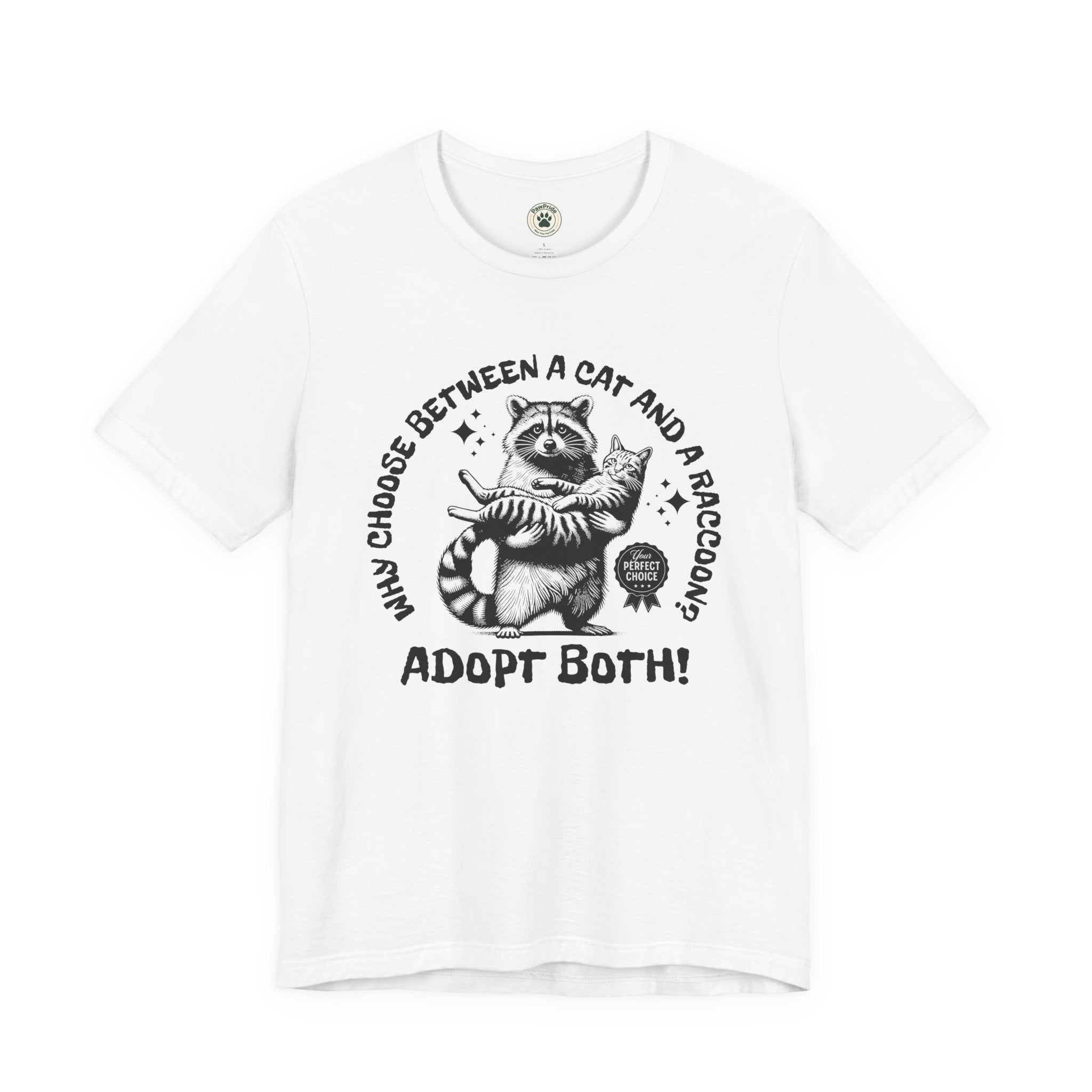 Adopt Both! Raccoon & Cat Rescue T-Shirt