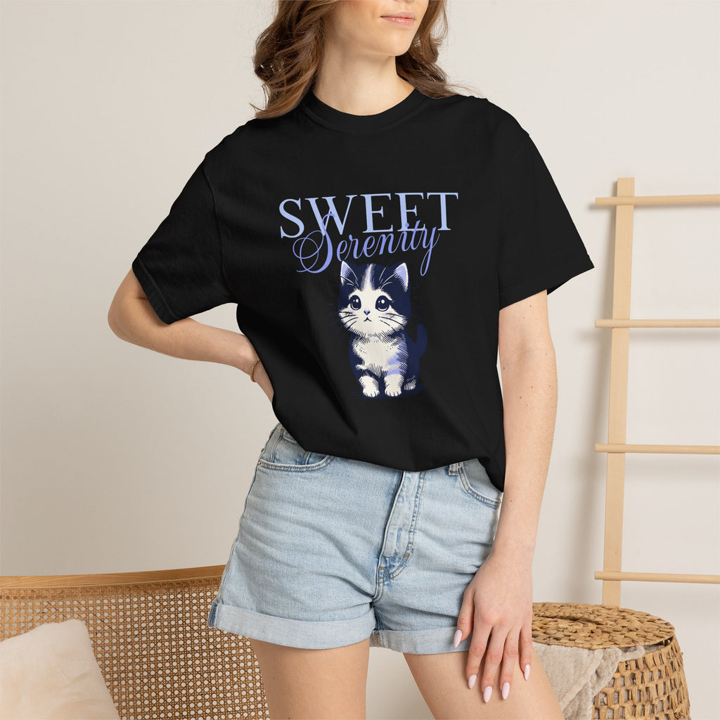 Sweet Scently Cat T‑Shirt — Cute Vintage Kitten Graphic Tee