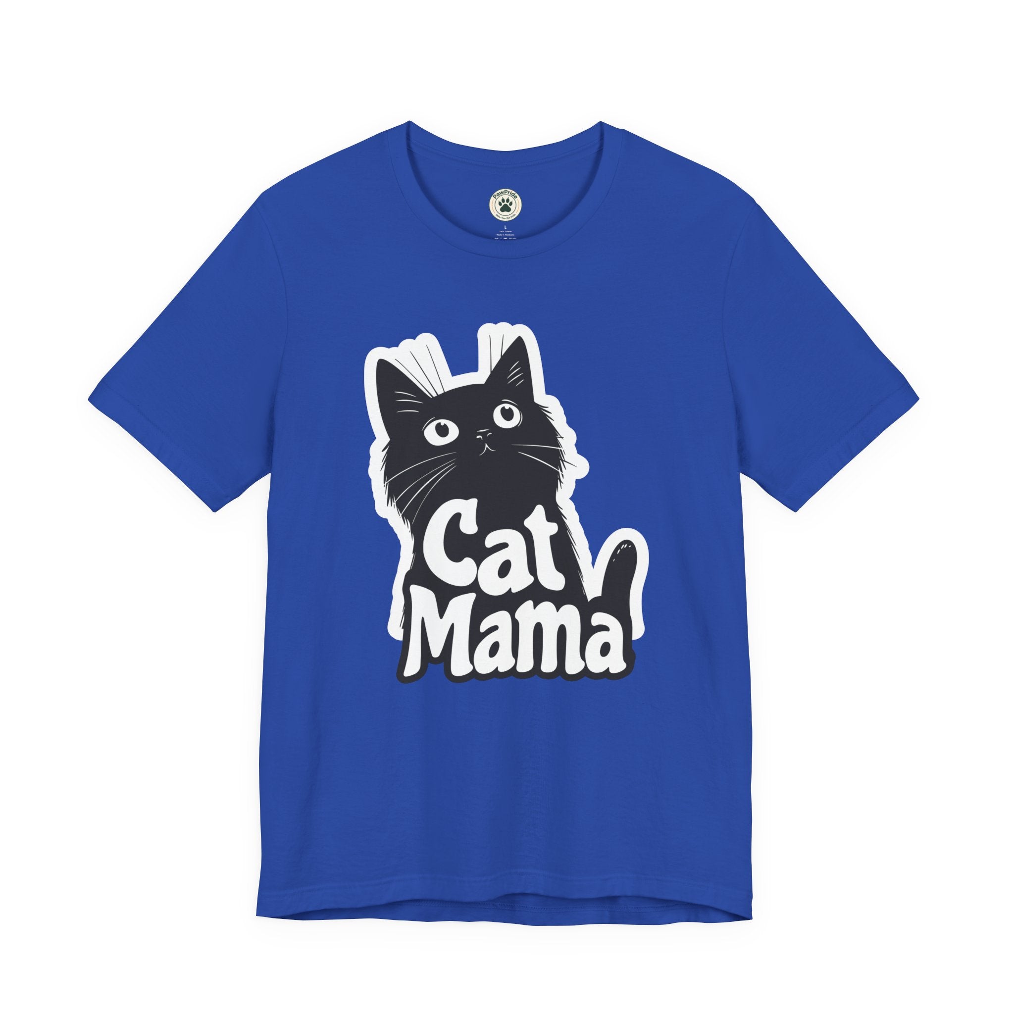 Cat Mama T-Shirt – Cute Black Cat Graphic Tee for Cat Lovers