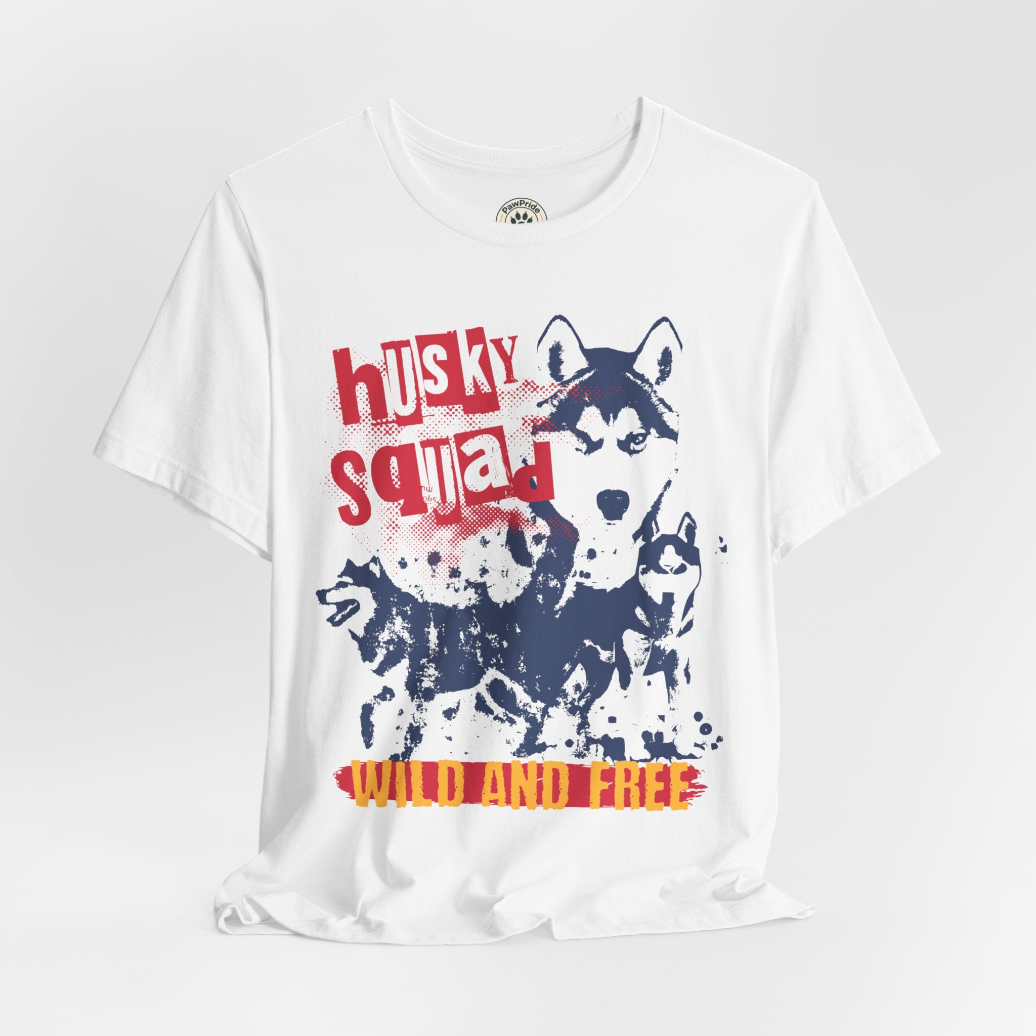 Husky Squad Tee — Wild and Free Siberian Husky Graphic T-Shirt