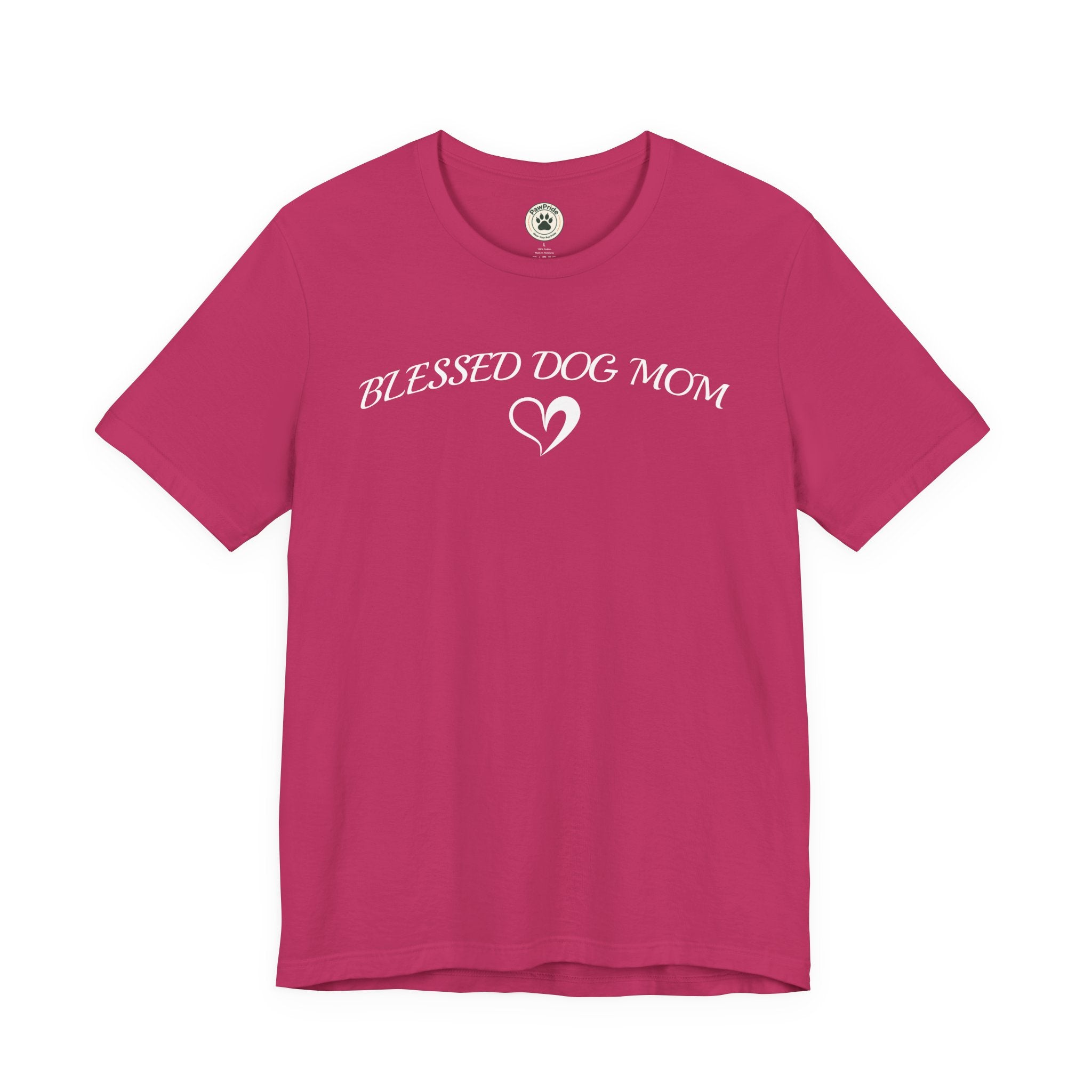 Blessed Dog Mom T-Shirt — Women’s Dog Lover Tee with Heart