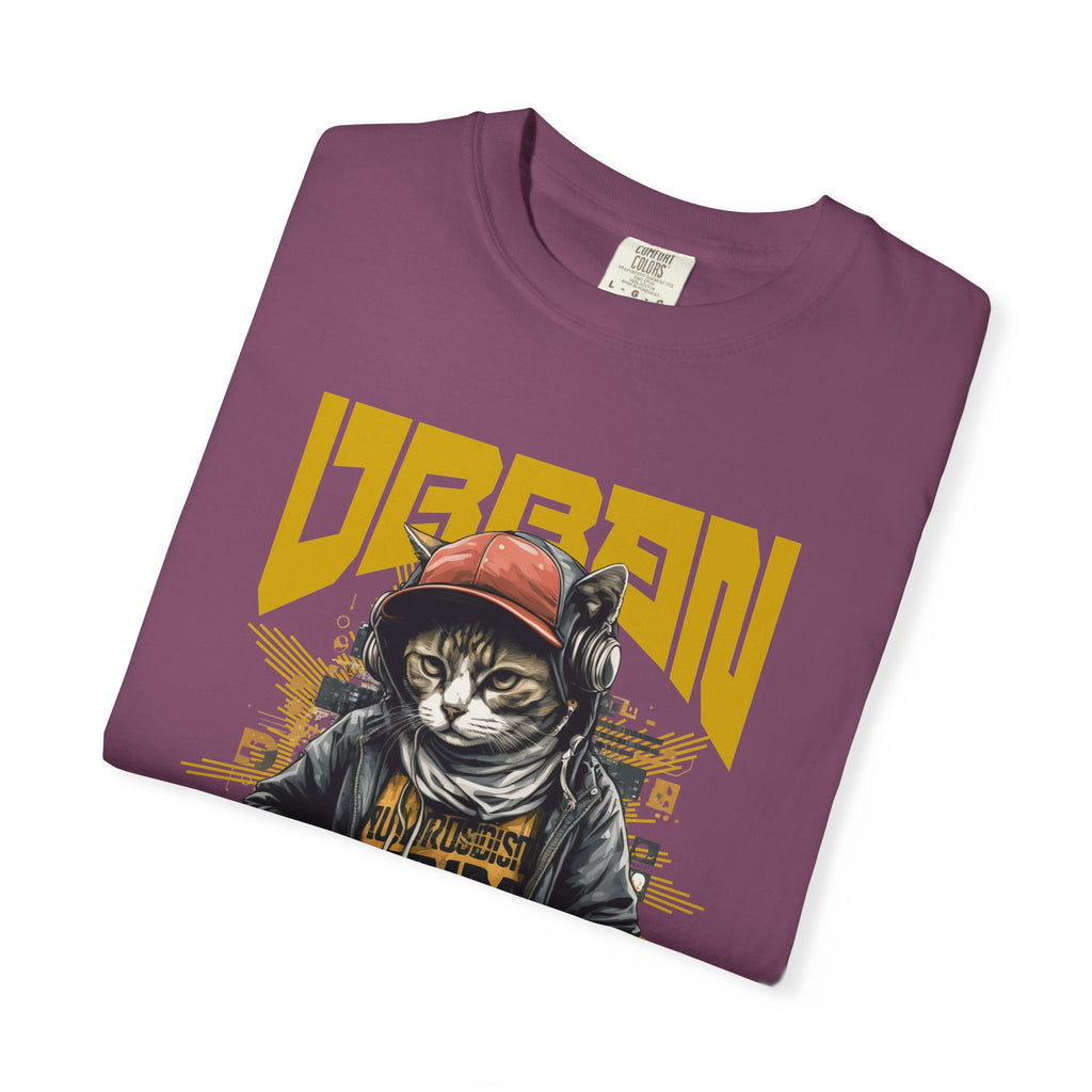 Urban Cat T-Shirt — Retro Streetwear Graphic Tee with Cool Cat Design