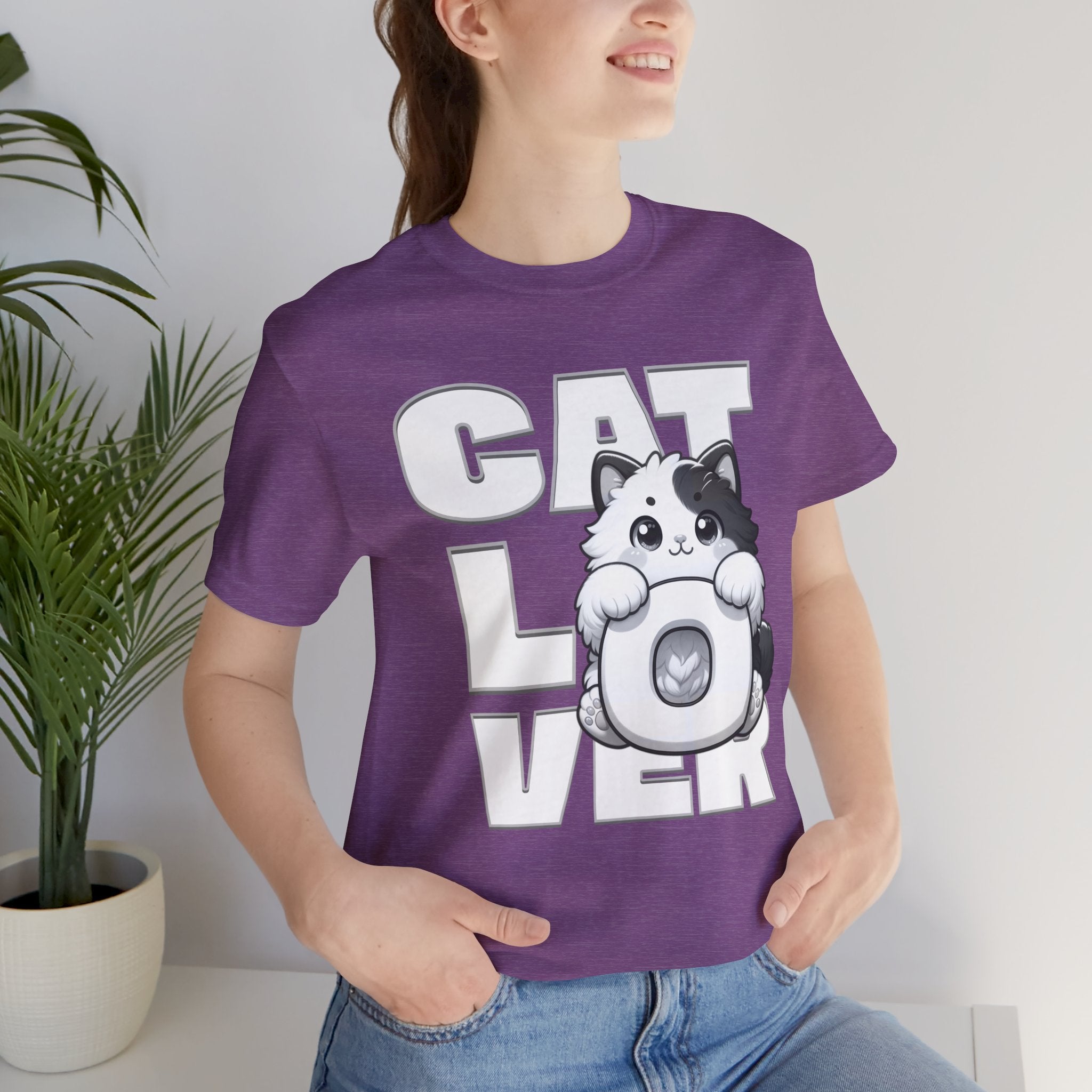 Cat Lover T‑Shirt — Cute Kitten Donut Graphic Tee for Cat Fans