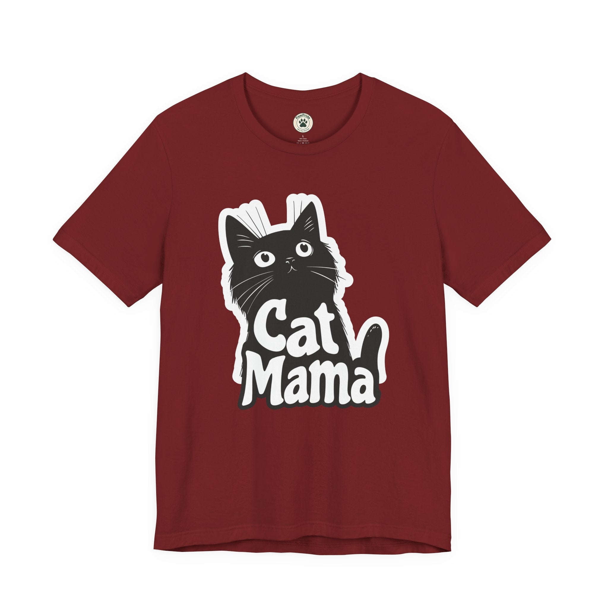 Cat Mama T-Shirt – Cute Black Cat Graphic Tee for Cat Lovers