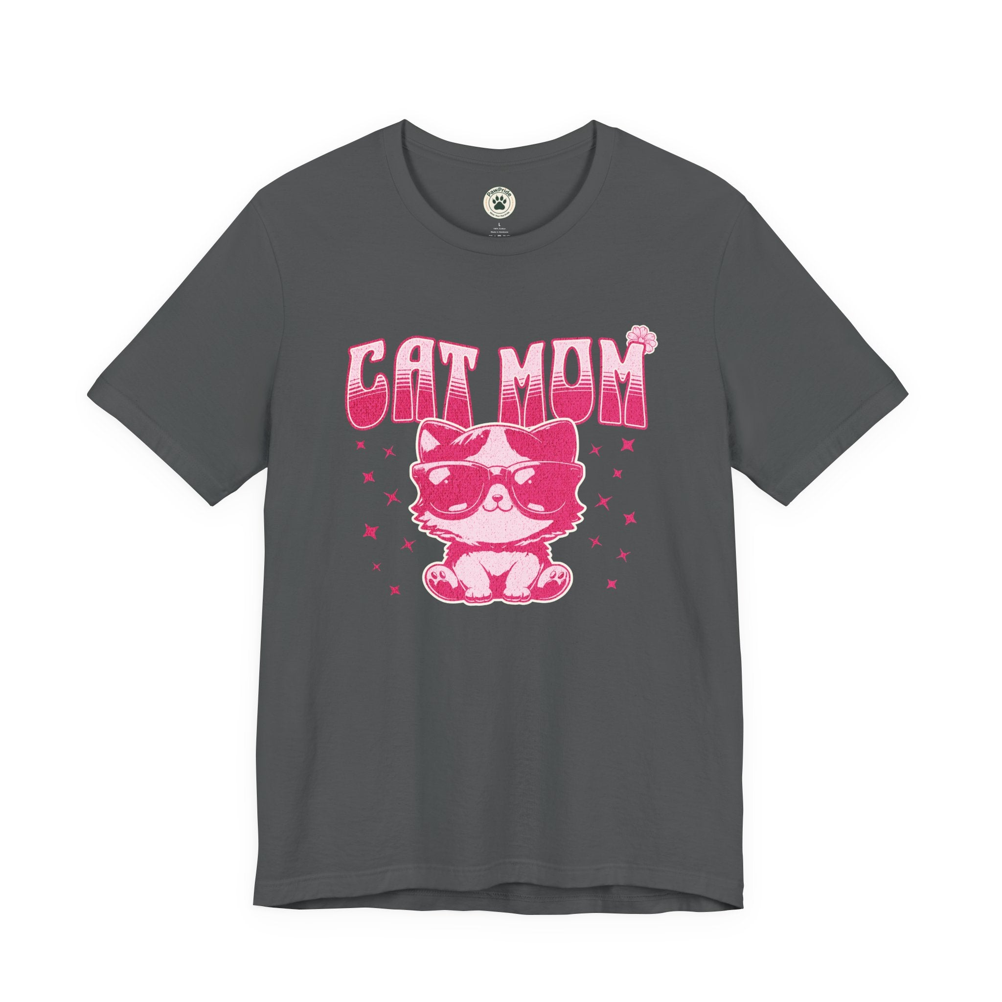 Cat Mom T-Shirt — Pink Cute Cat Graphic Tee