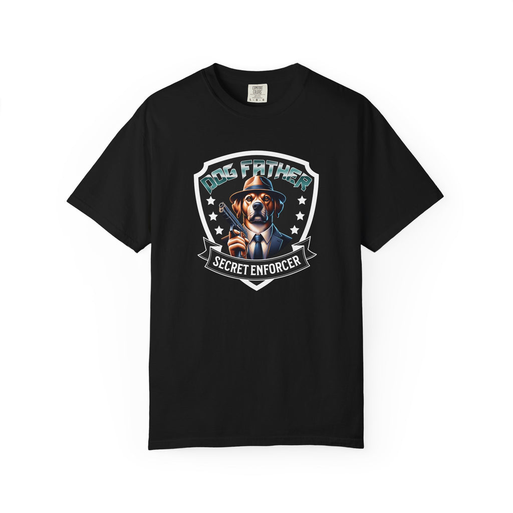 T-Shirt — "Pig Father" Secret Enforcer Vintage Badge Tee