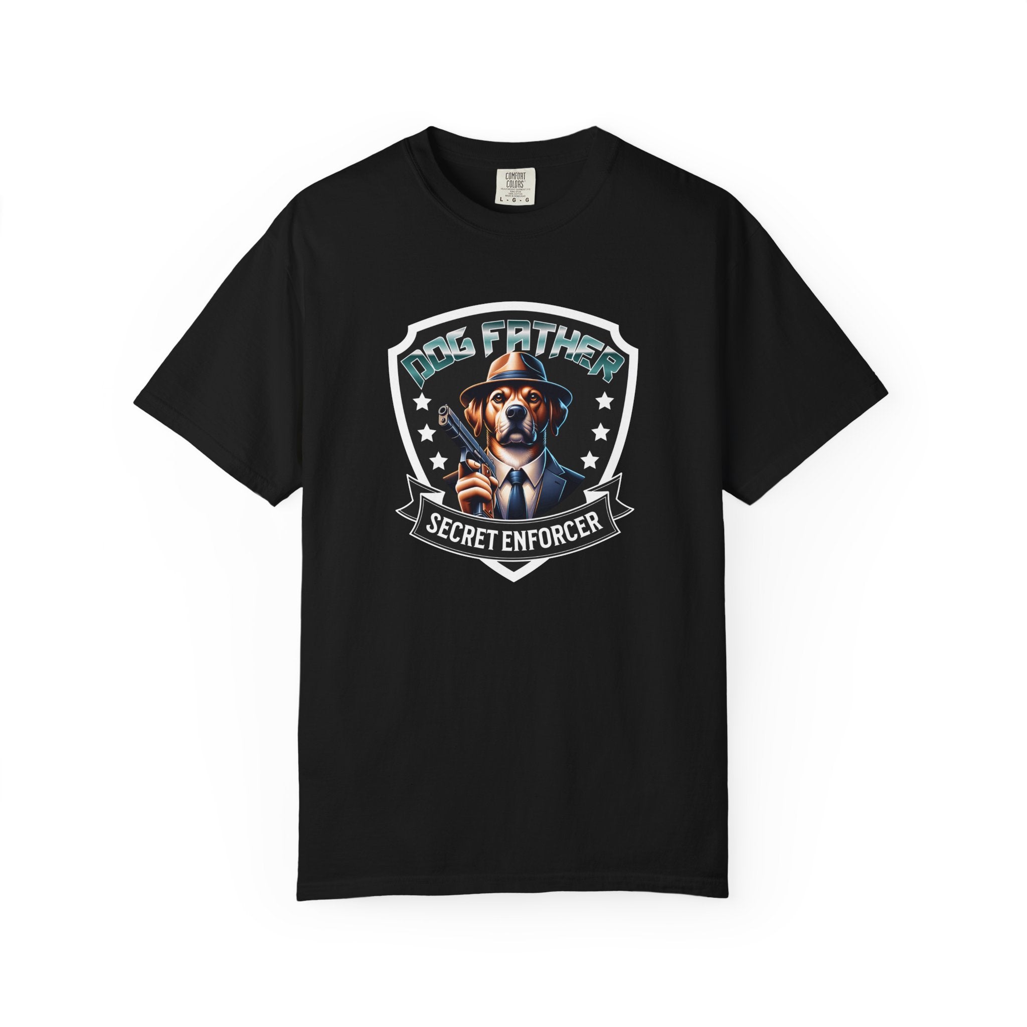 T-Shirt — "Pig Father" Secret Enforcer Vintage Badge Tee
