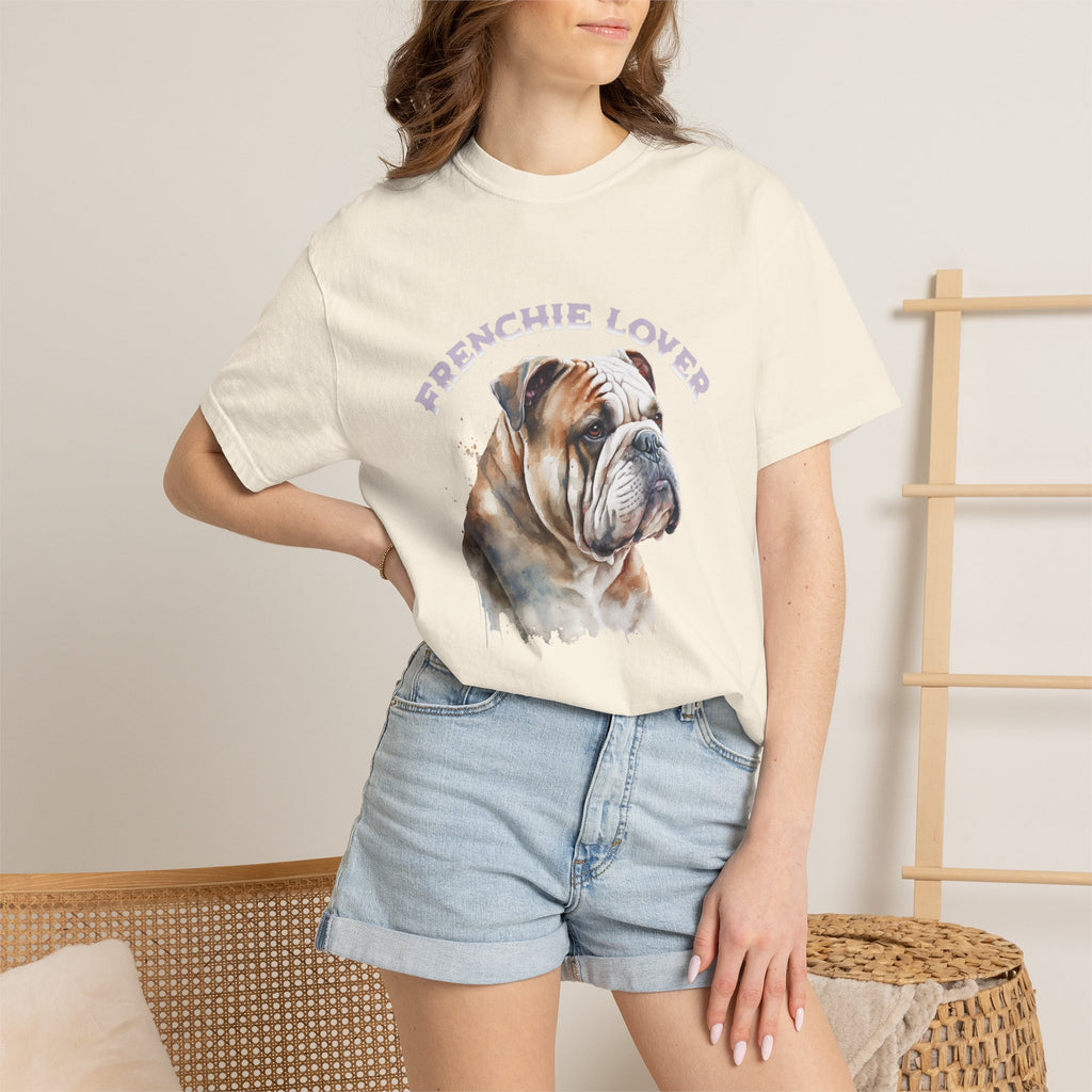 Frenchie Lover T-Shirt — Watercolor English Bulldog Tee