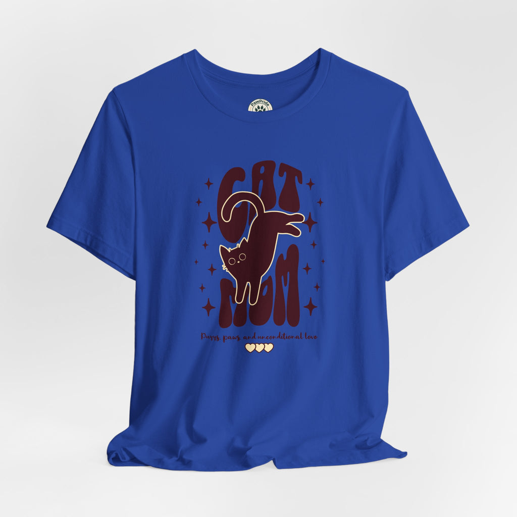 Cat Mom Retro Graphic Tee — "Cat Mom" Vintage Cat Lover T‑Shirt